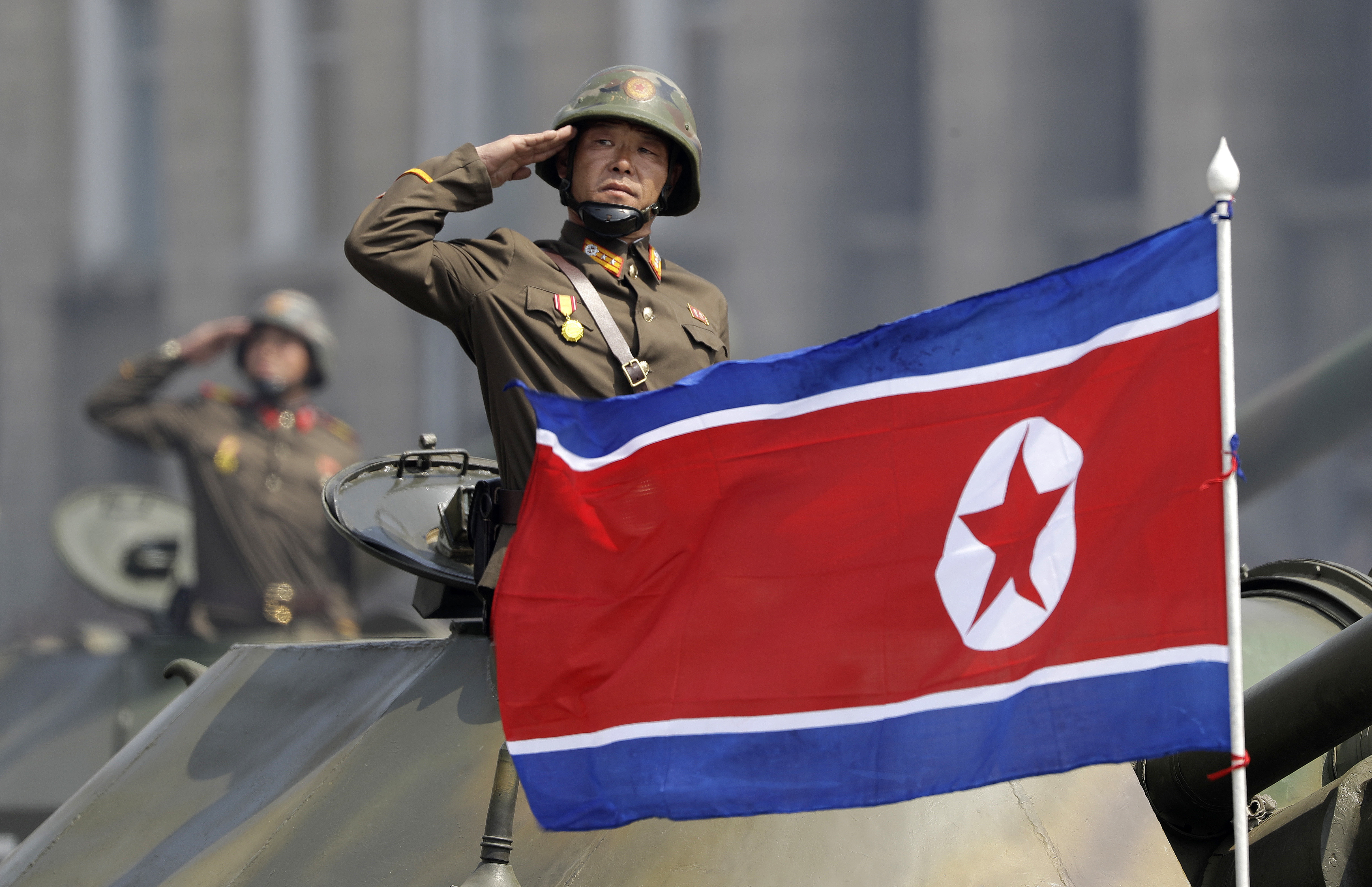 Nordkorea har skjutit upp en robot. Arkivbild. Foto: Wong Maye-E/AP/TT
