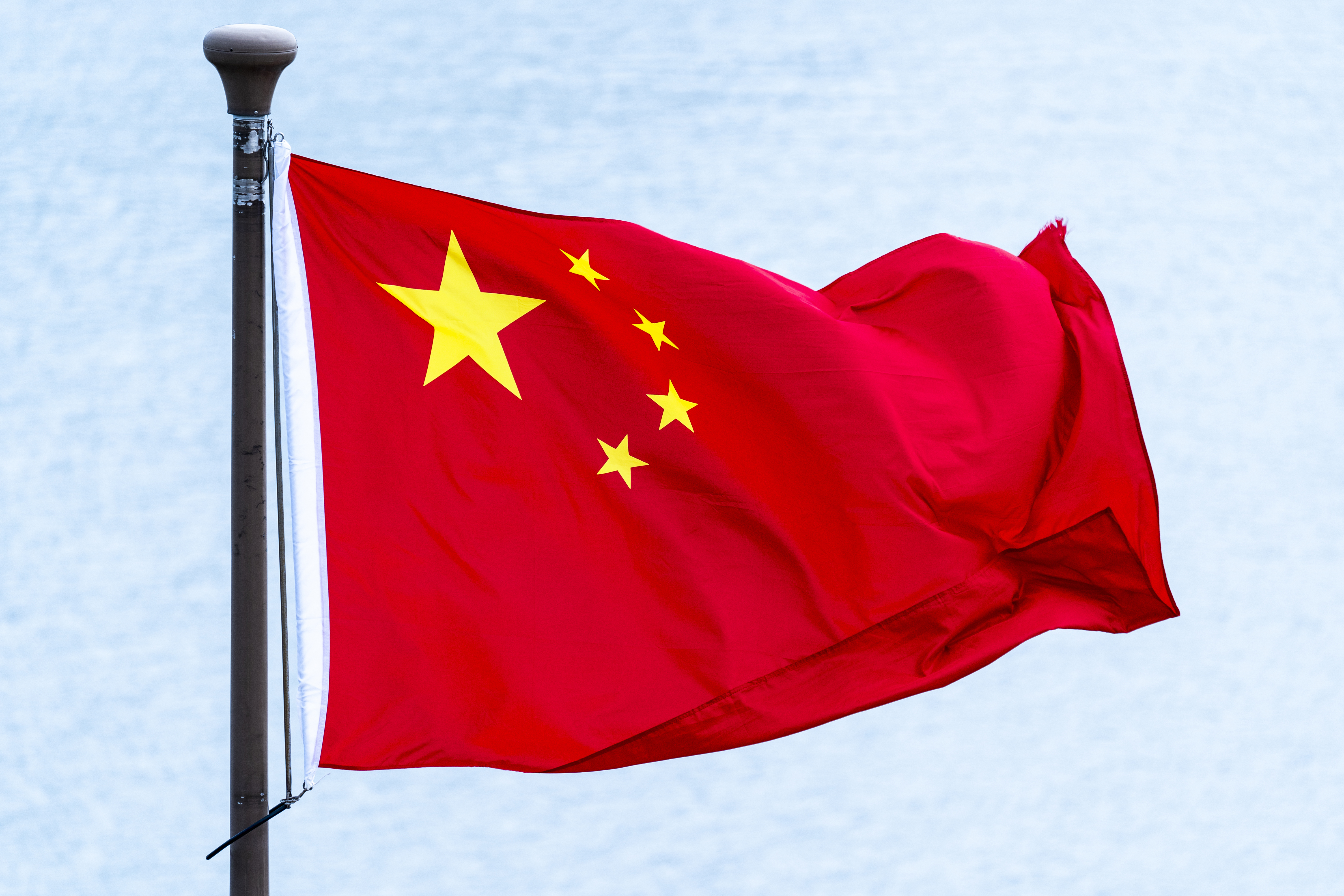 Kinas flagga. Arkivbild. Foto: Heiko Junge/NTB/TT
