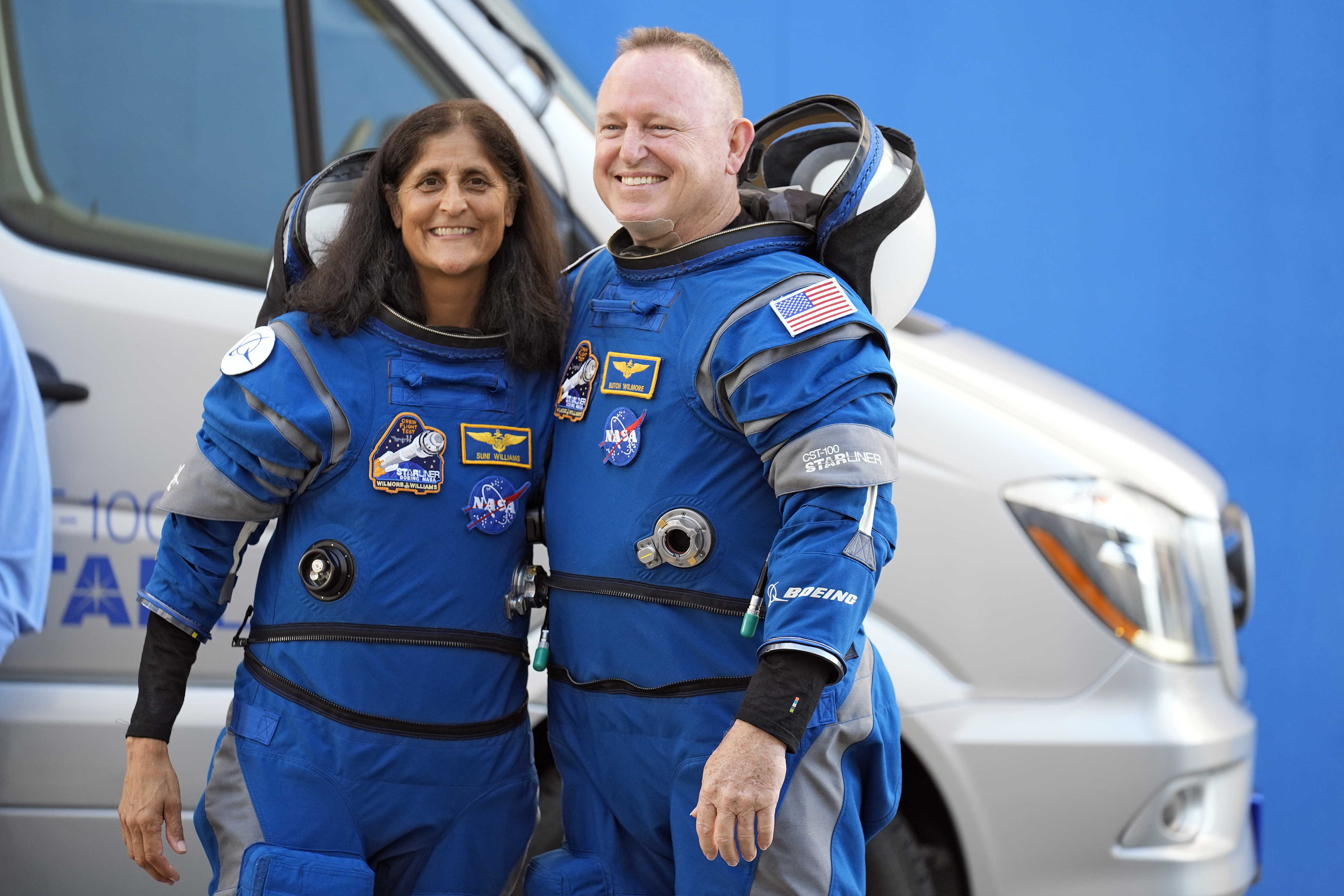 Det är oklart när astronauterna Sunita Williams och Barry Wilmore får återvända hem till jorden. Arkivbild. Foto: Chris O'Meara/AP/TT