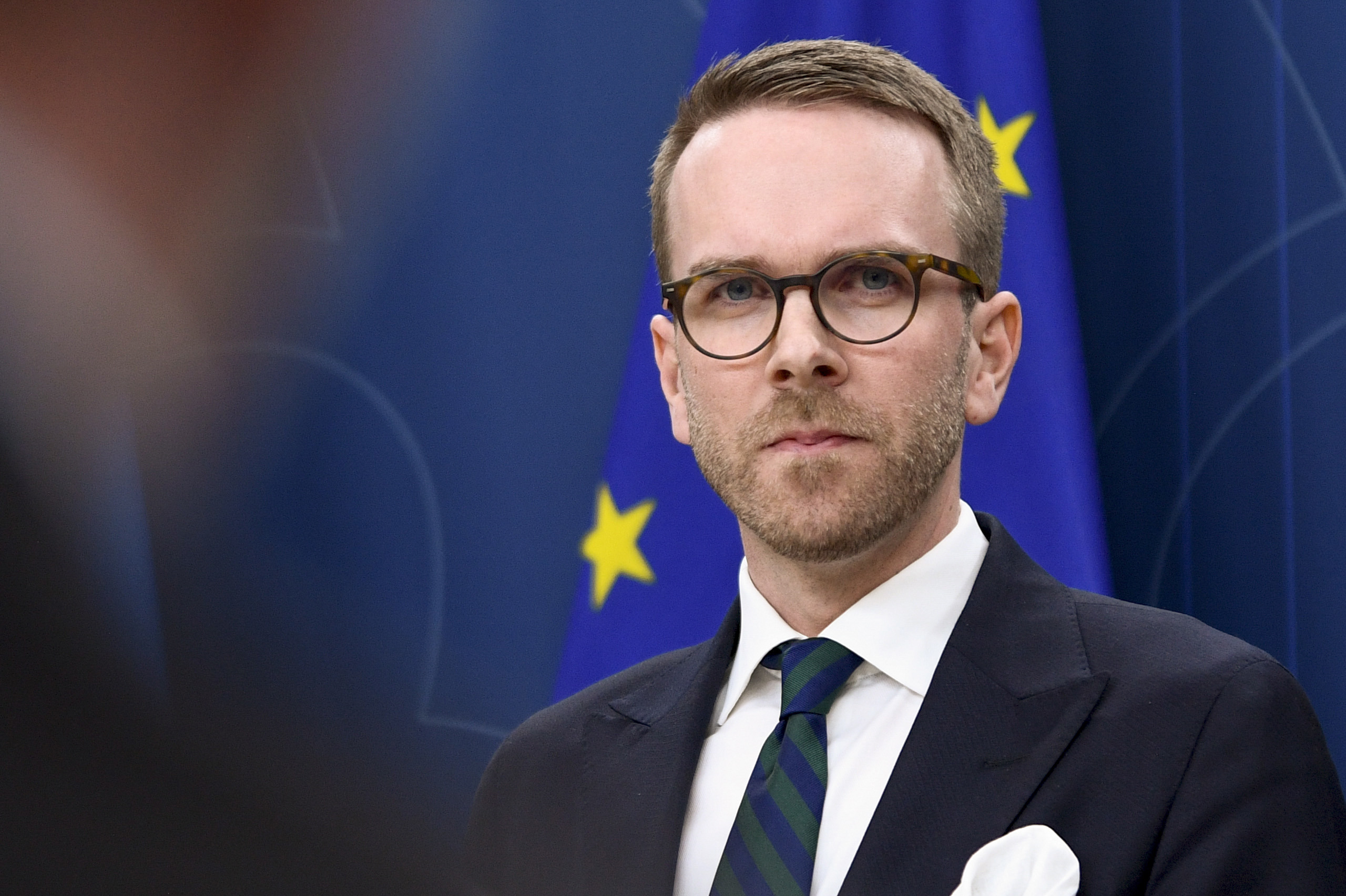 Utsläpp från fartyggsskrubbar ska förbjudas enligt ett förslag från regeringen enligt infrastruktur- och bostadsminister Andreas Carlson (KD). Arkivbild Foto: Lars Schröder/TT