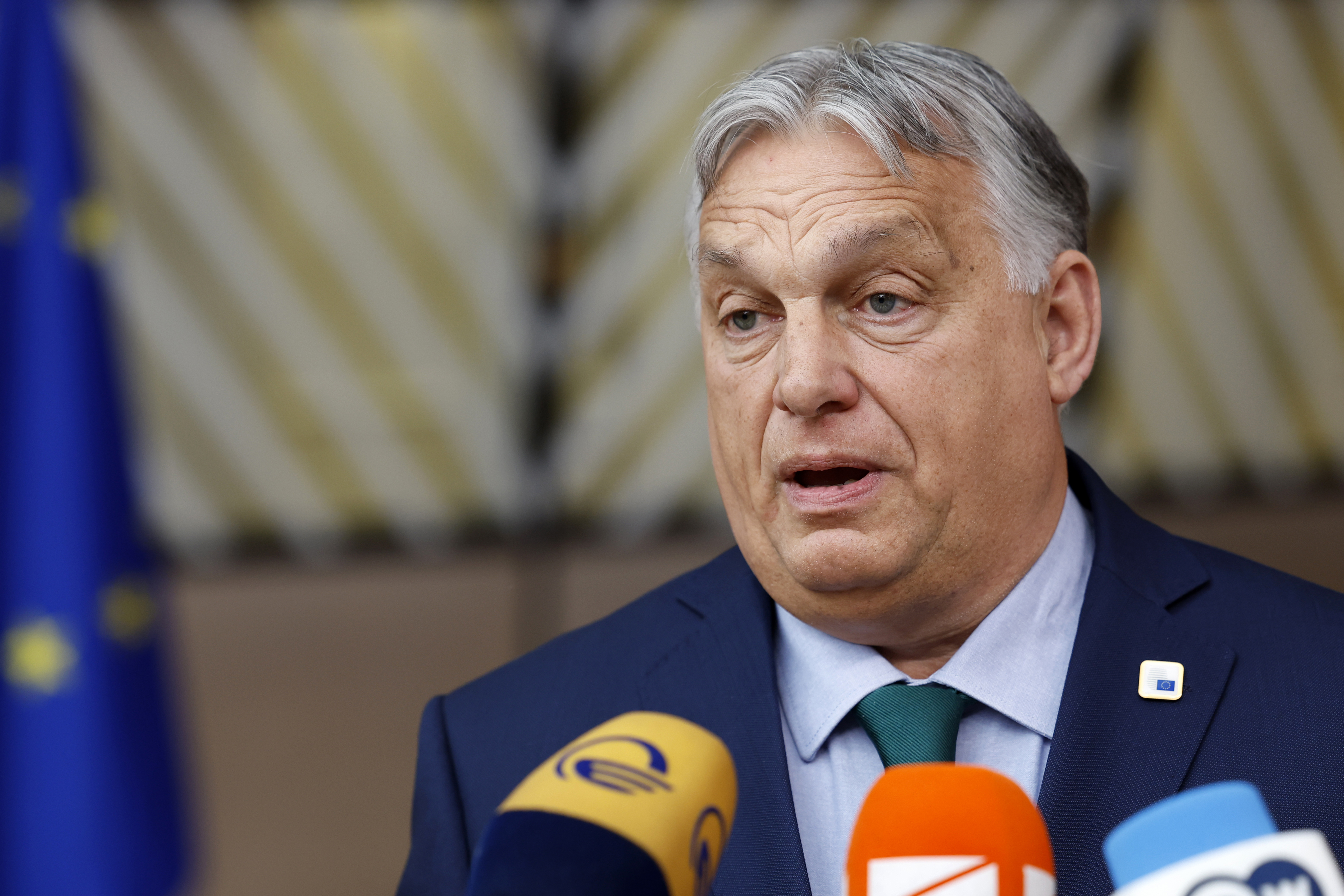 Ungerns premiärminister Viktor Orbán i Bryssel tidigare i veckan. Foto: Geert Vanden Wijngaert/AP/TT