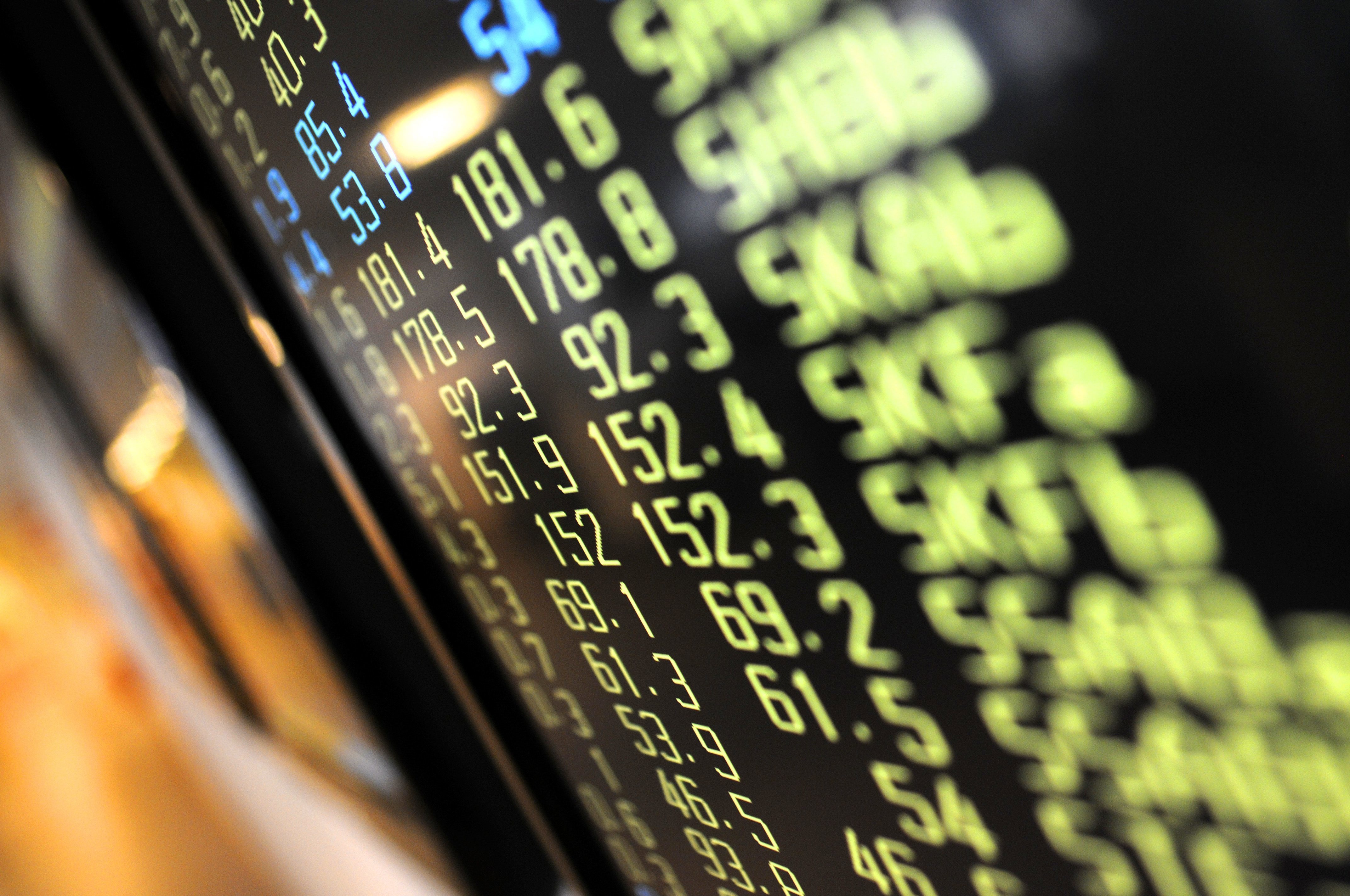 Stockholmsbörsen tar rygg på Wall Street och vänder uppåt. Arkivbild Foto: Fredrik Persson/ TT