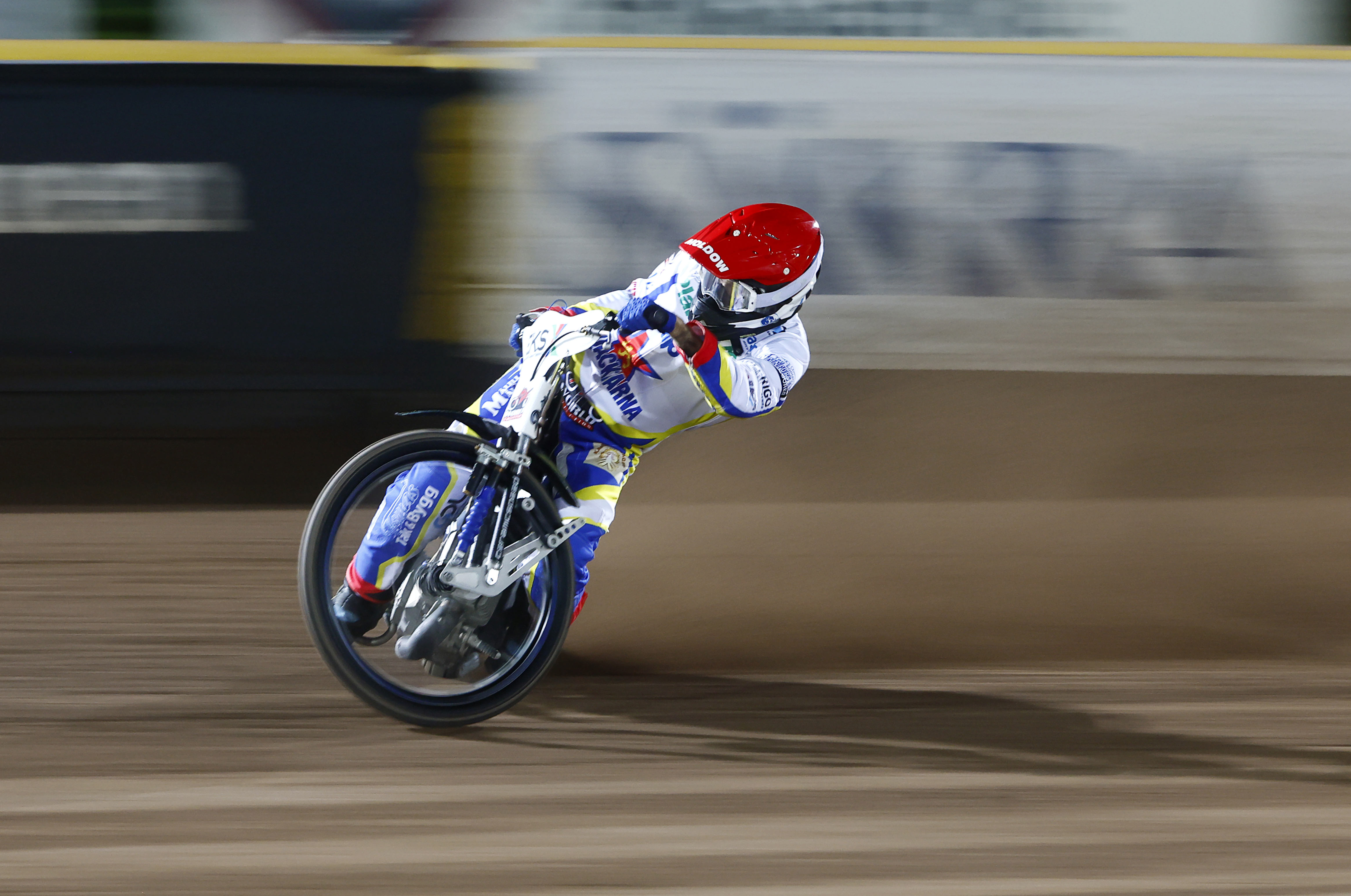 Dackarna och Rasmus Jensen föll mot Västervik i speedwayligan. Arkivbild. Foto: Stefan Jerrevång/TT