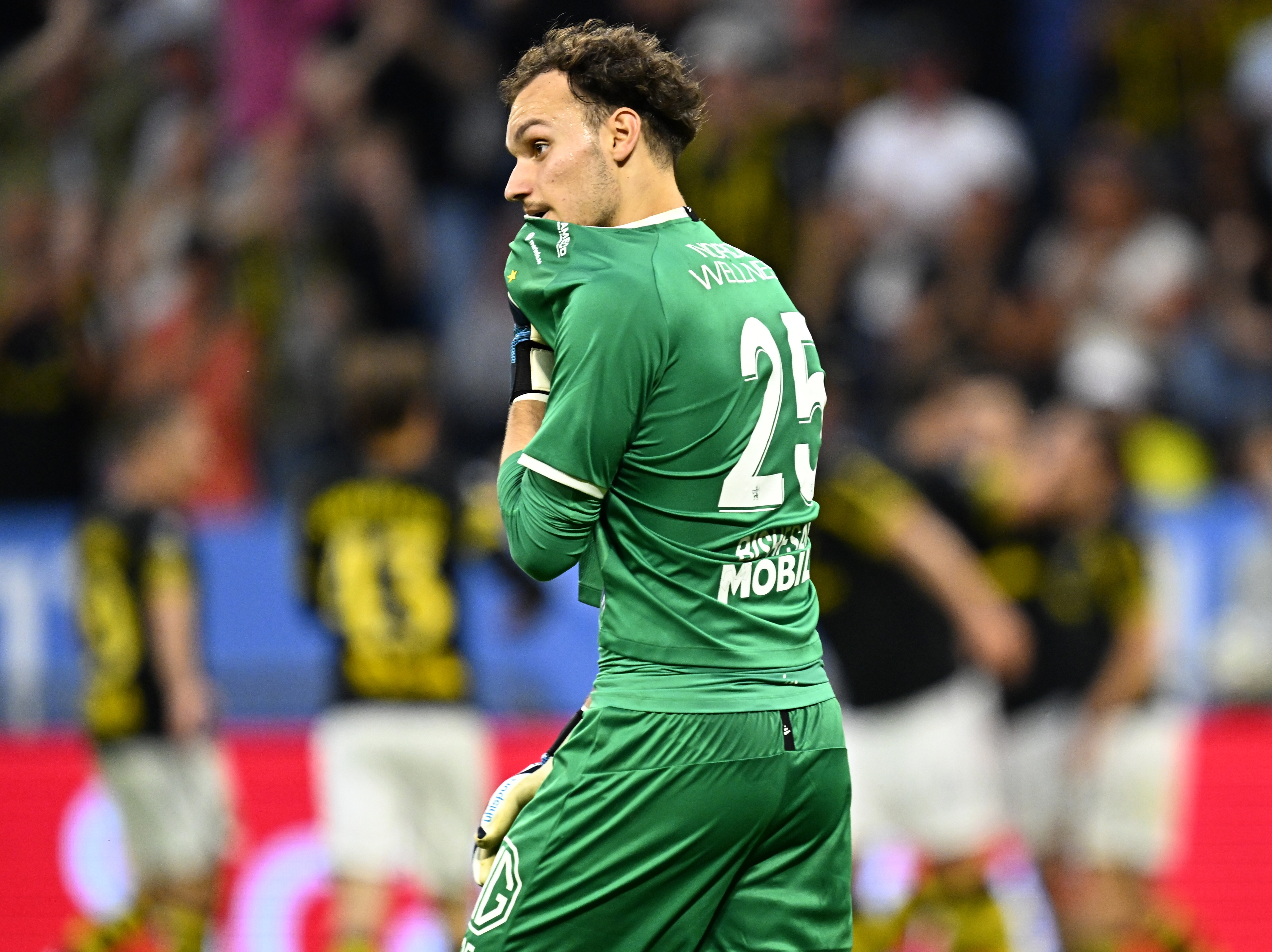 Elis Bishesari stod för en jättetavla i förlusten mot Värnamo. Arkivbild. Foto: Jonas Ekströmer/TT