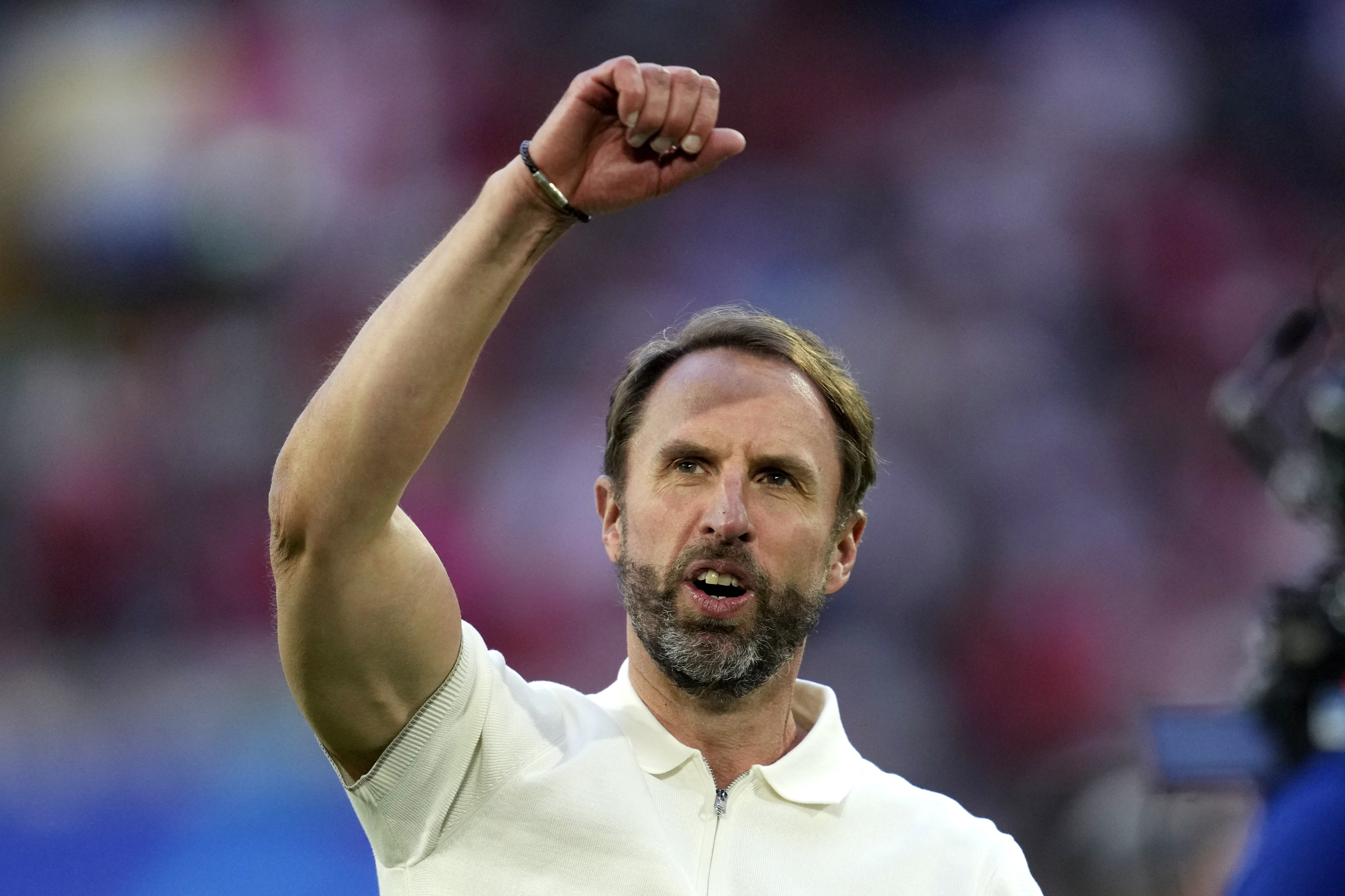 Gareth Southgate och England tog sig vidare till semifinal efter straffdrama. Foto: Darko Vojinovic/AP/TT