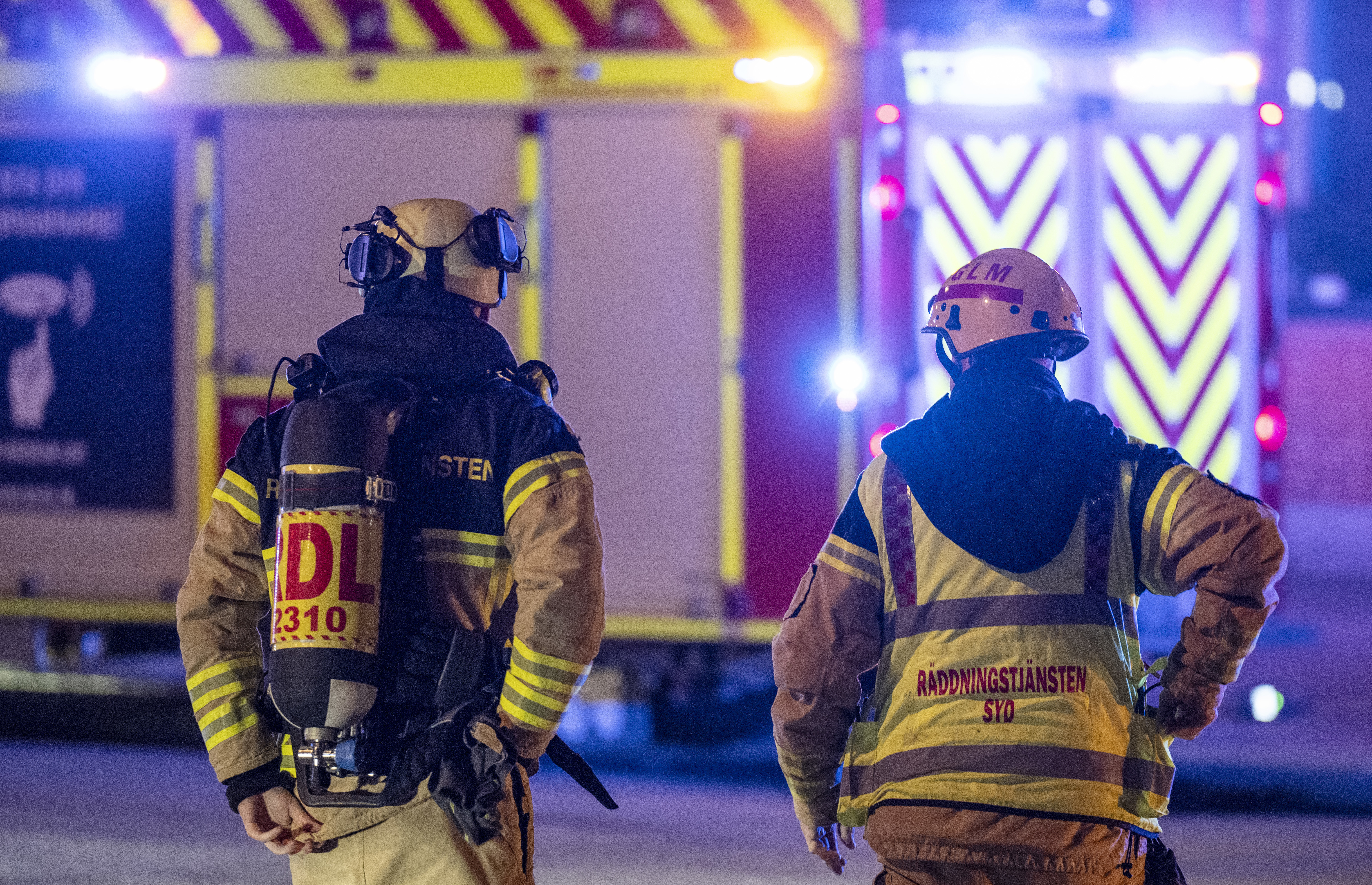 Boende i tio lägenheter har evakuerats efter en brand i Eskilstuna. Arkivbild. Foto: Johan Nilsson/TT
