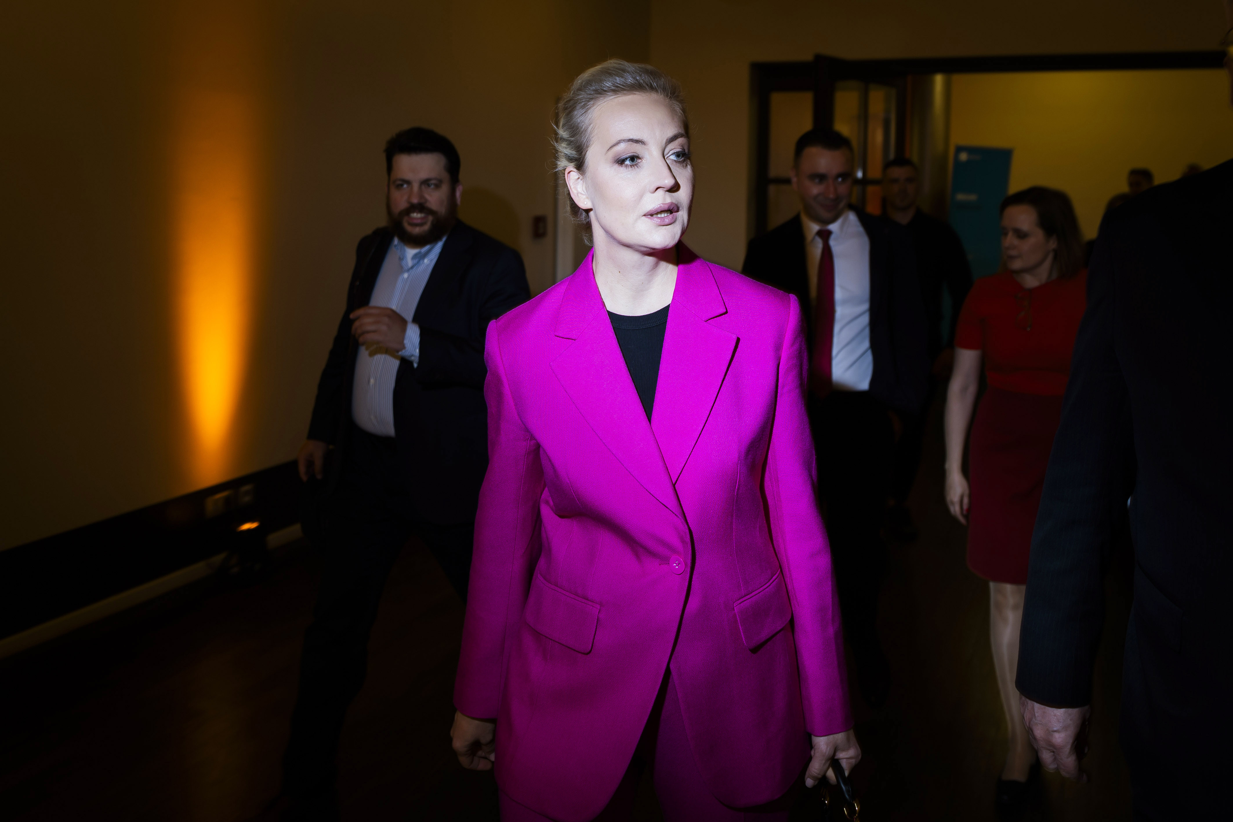 Julia Navalnaja, änka till den ryske regimkritikern Aleksej Navalnyj, i Berlin i juni. Foto: Christoph Soeder/AP/TT