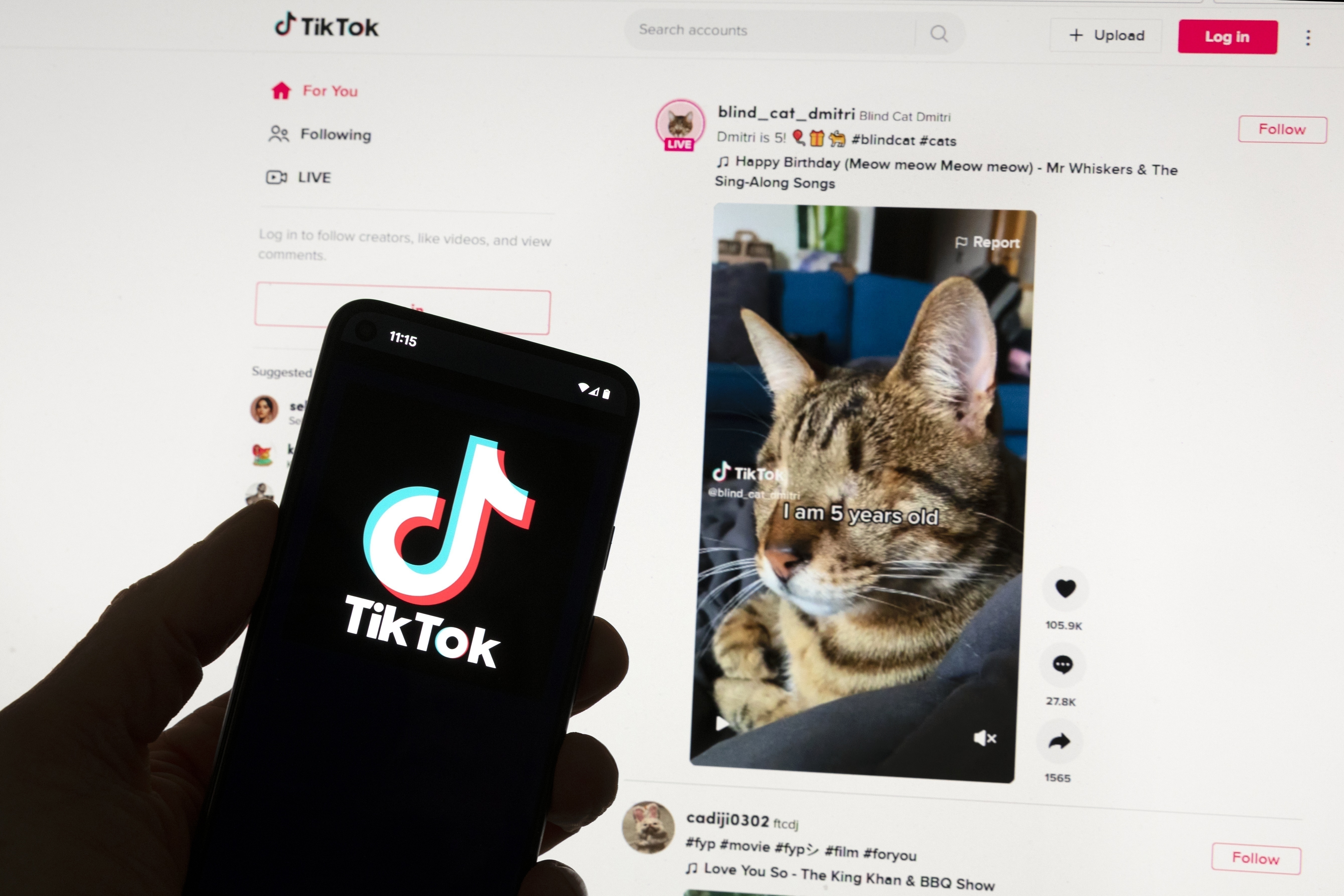 Tiktok får inte runda EU:s digitala marknadslag. Arkivbild. Foto: Michael Dwyer/AP/TT