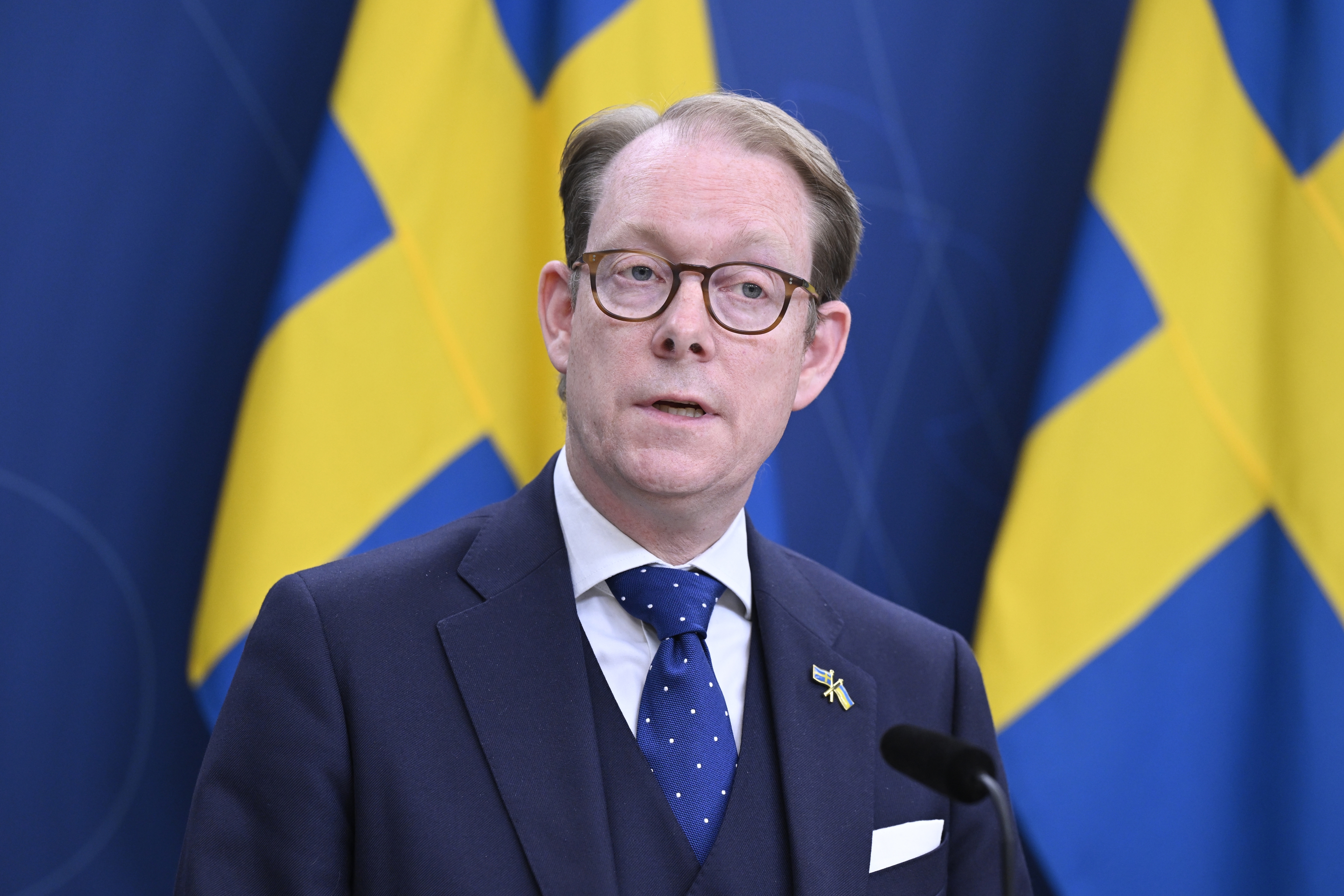 Utrikesminister Tobias Billström (M). Arkivbild. Foto: Jessica Gow/TT