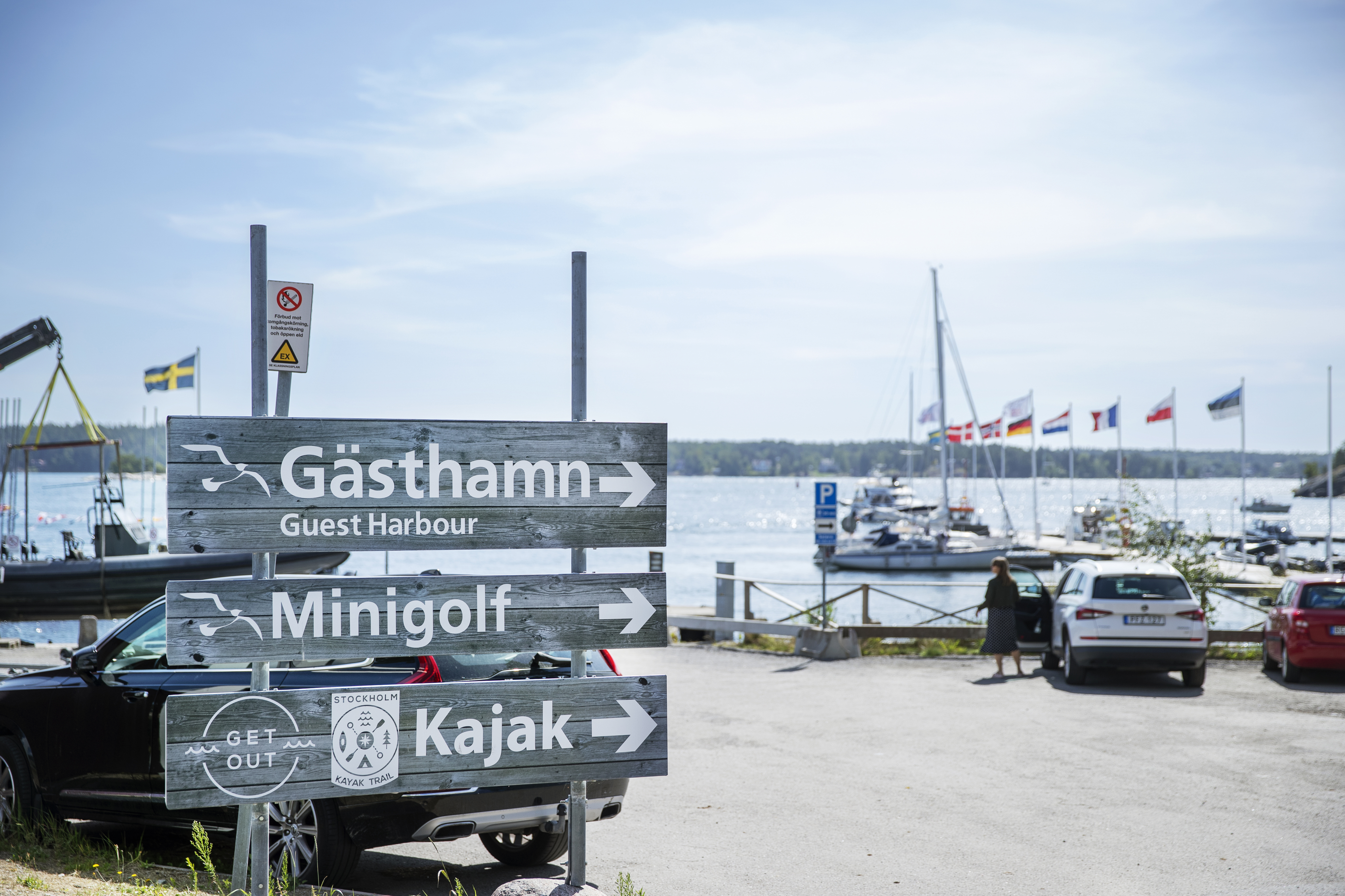 Stavsnäs hamn på Värmdö. Arkivbild. Foto: Caisa Rasmussen/TT
