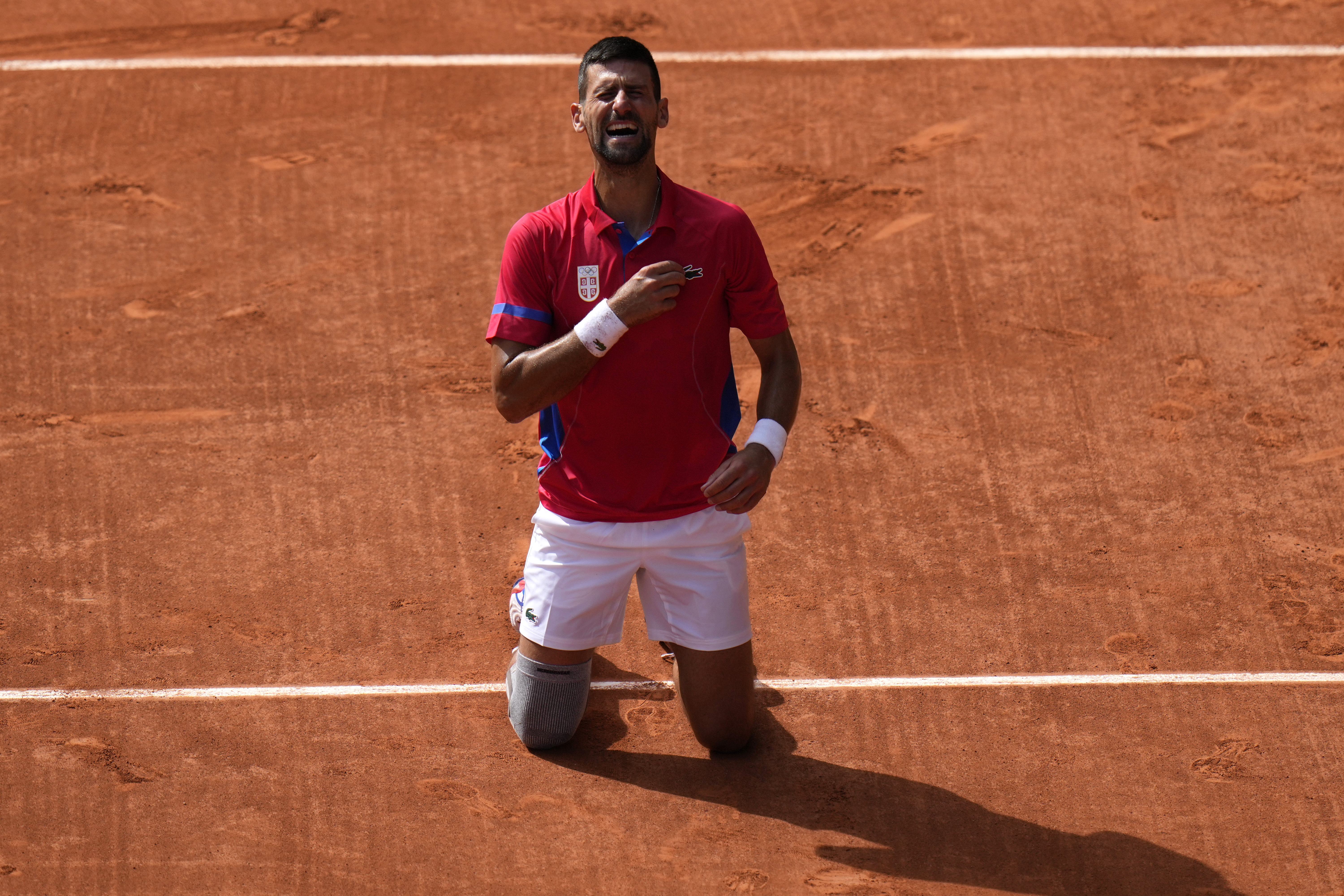 Novak Djokovic vinner finalen mot Carlos Alcaraz. Foto: Andy Wong/AP/TT