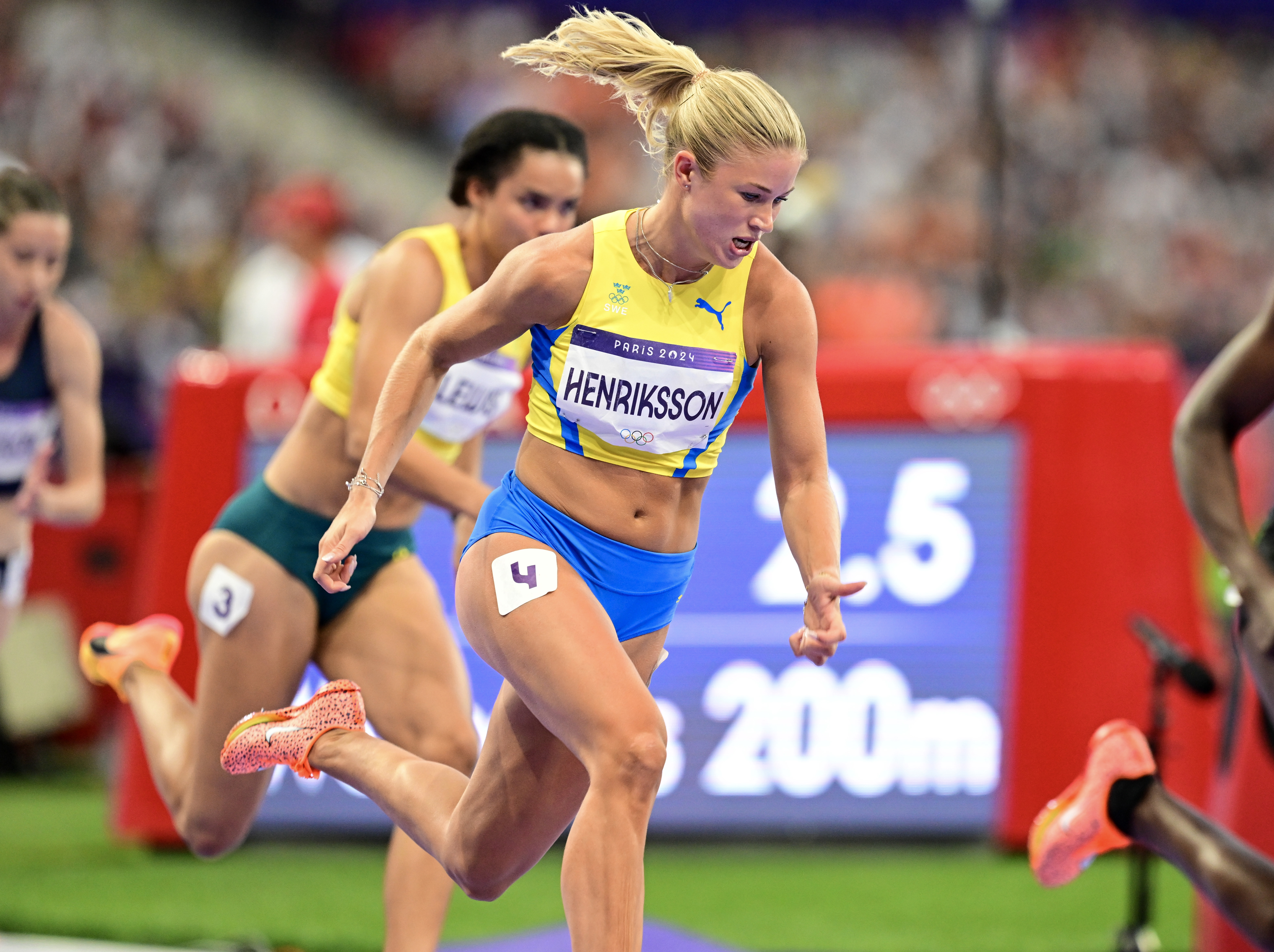 Julia Henriksson i OS-semifinalen. Foto: Jonas Ekströmer/TT