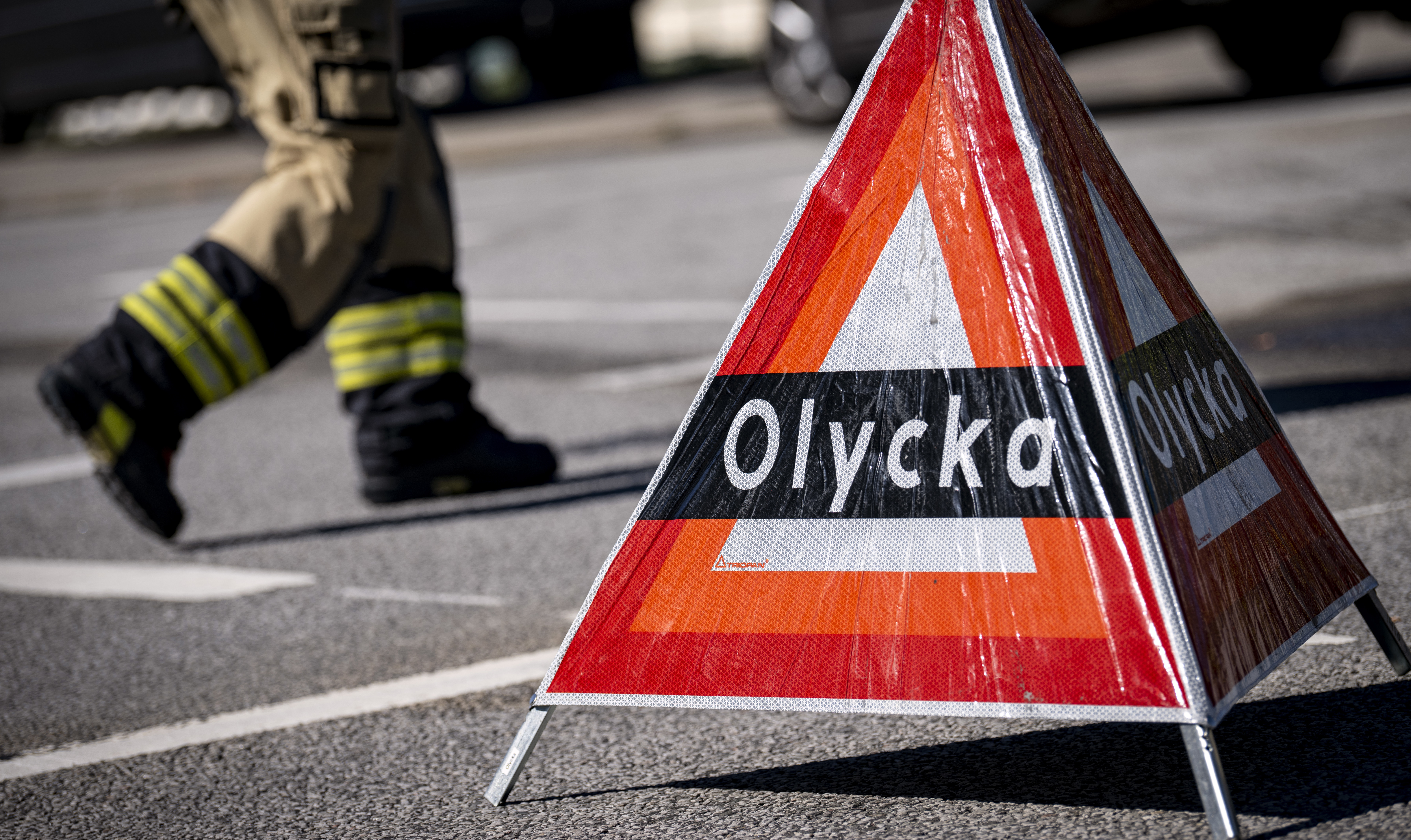 Exakt hur olyckan mellan polisbilen och personbilen gått till är oklart. Arkivbild. Foto: Johan Nilsson/TT