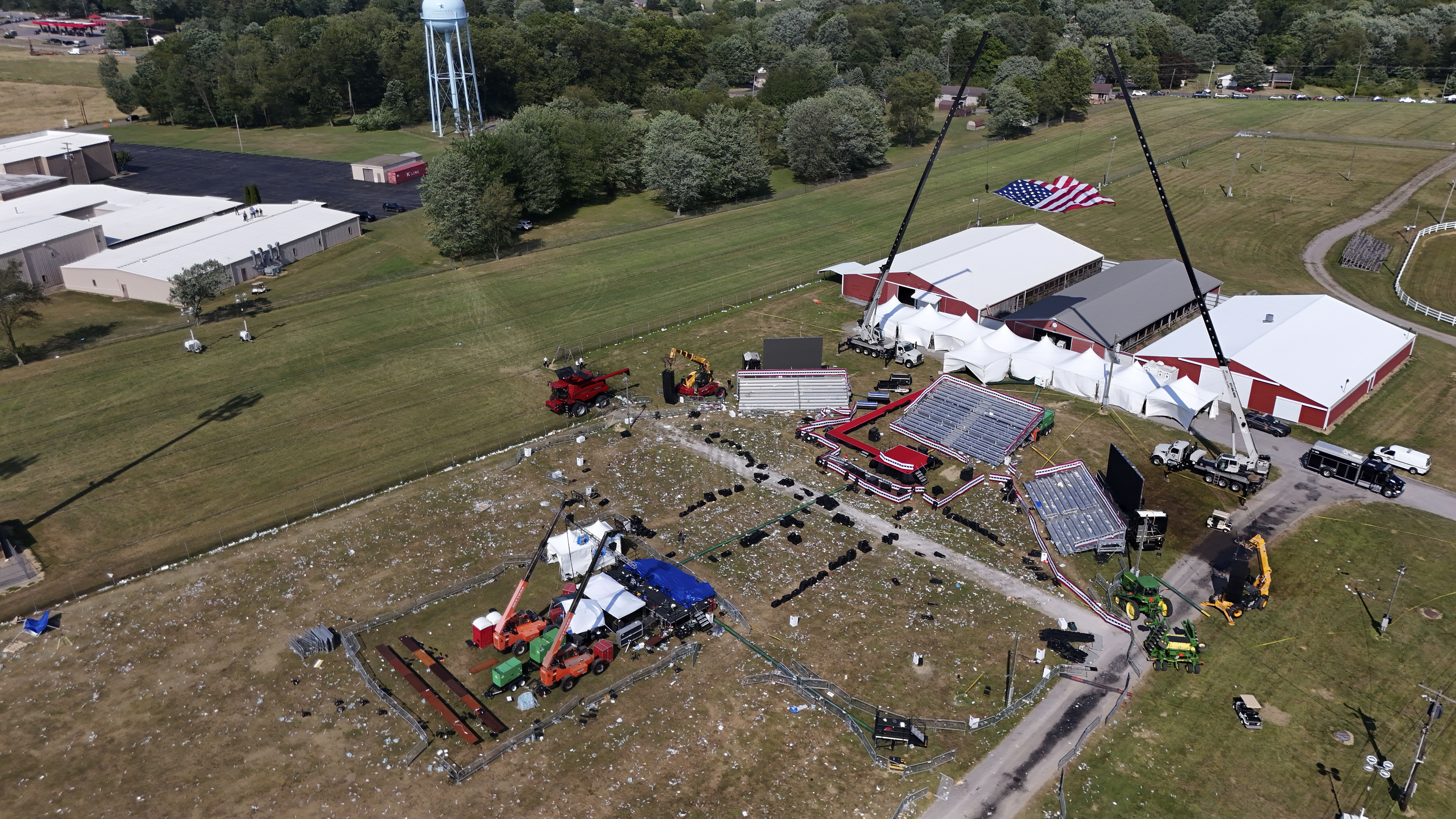 Butler, Pennsylvania där Donald Trump höll tal när han utsattes för ett mordförsök. Foto: Gene J. Puskar/APTT