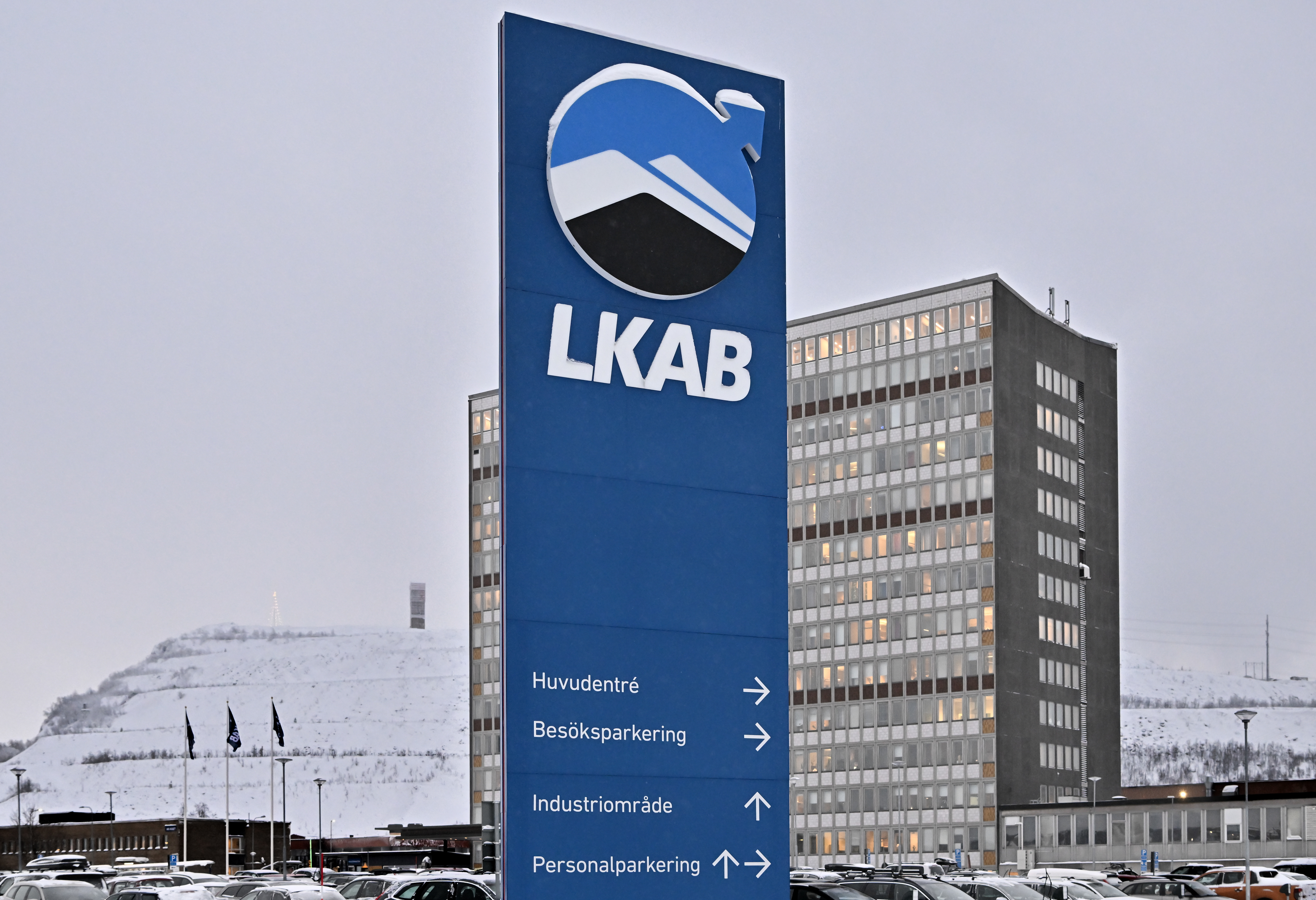 En maskerad och beväpnad person tog sig in på gruvföretaget LKAB i Kiruna under natten mot torsdagen. Arkivbild. Foto: Jonas Ekströmer/TT