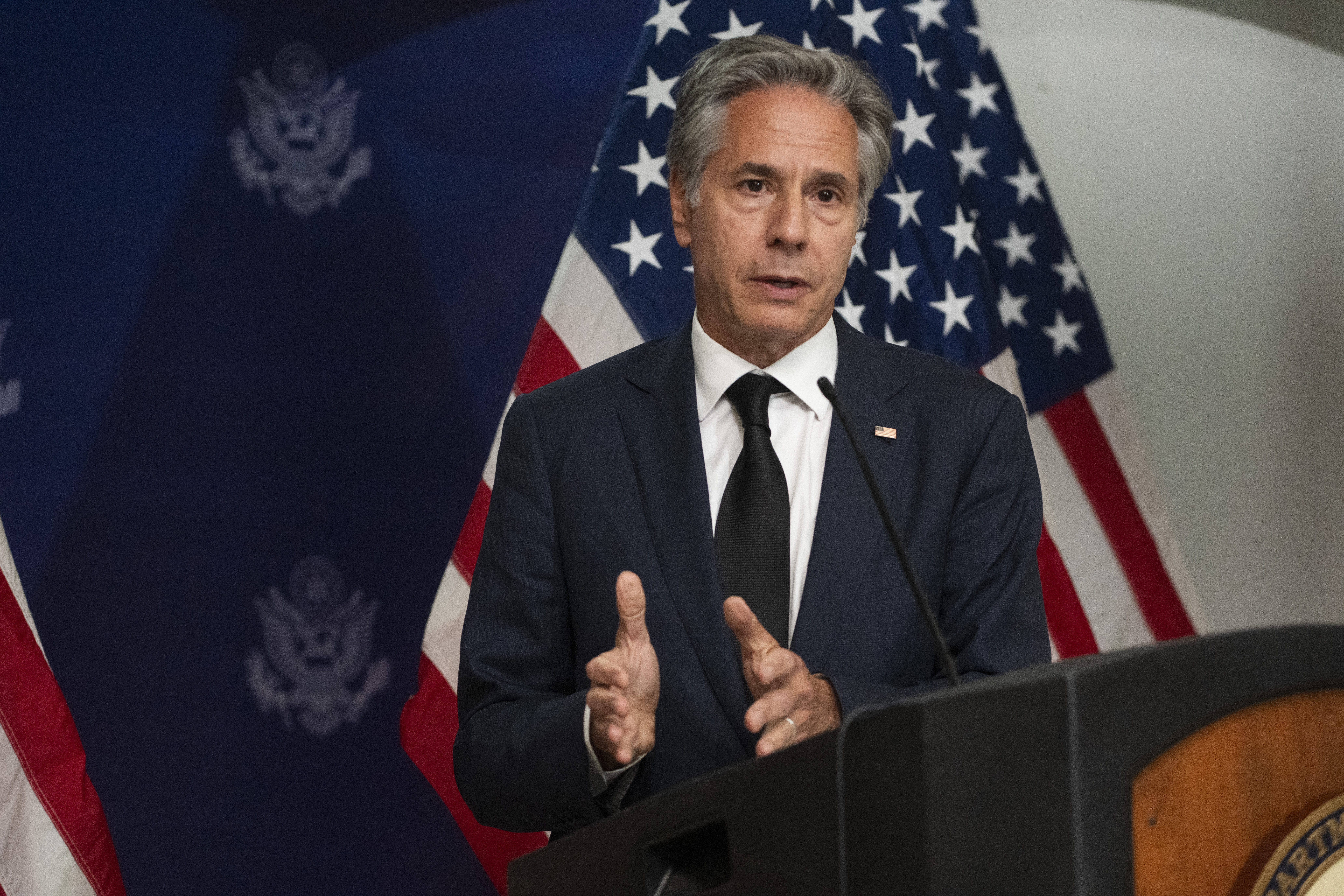 USA:s utrikesminister Antony Blinken. Foto: Roberto Schmidt/AP/TT