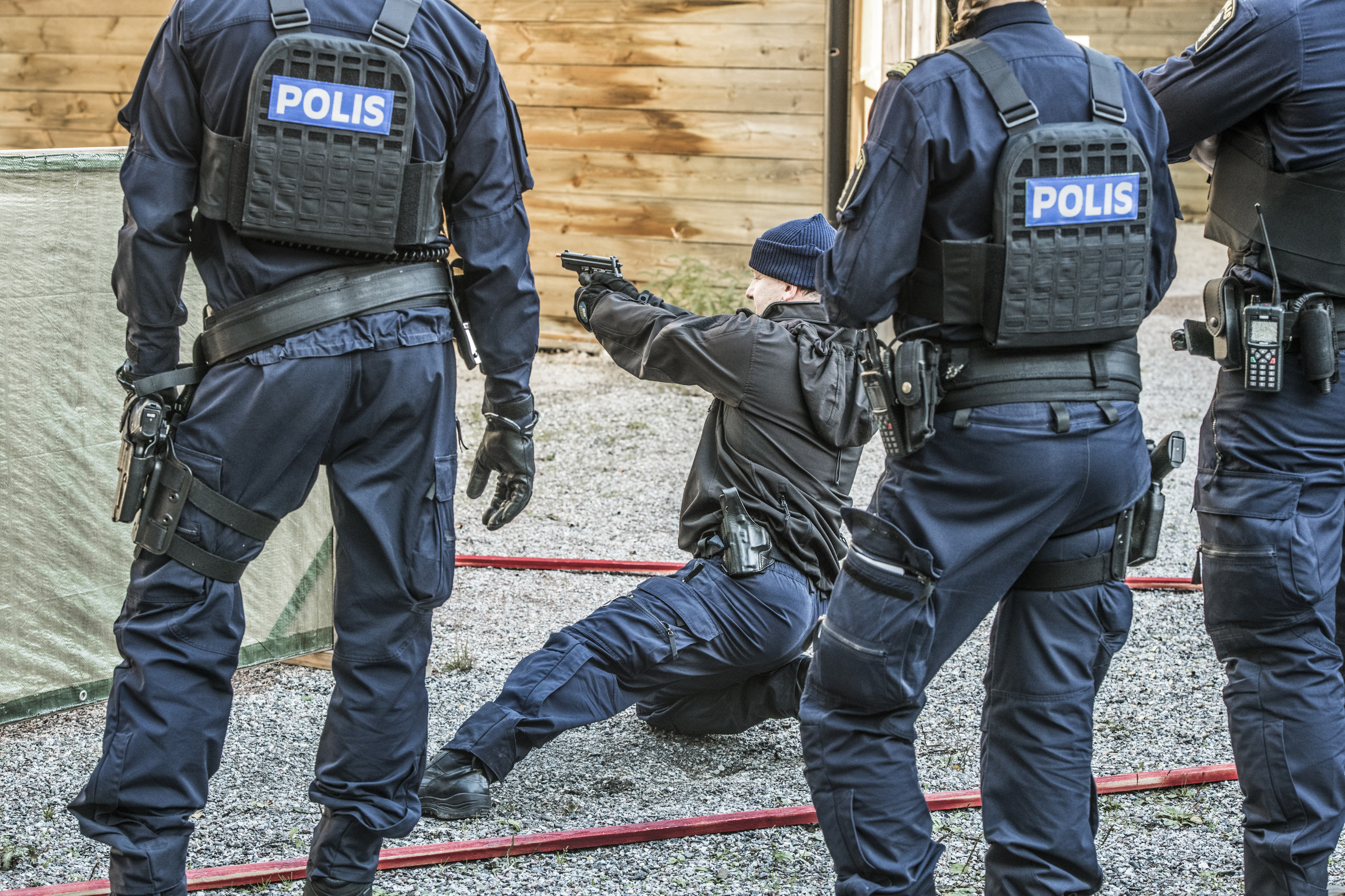 Positivt men inte tillräckligt, anser Polisförbundet om regeringens föreslagna satsningar för att göra polisutbildningen mer attraktiv. Arkivbild. Foto: Lars Pehrson/SvD/TT
