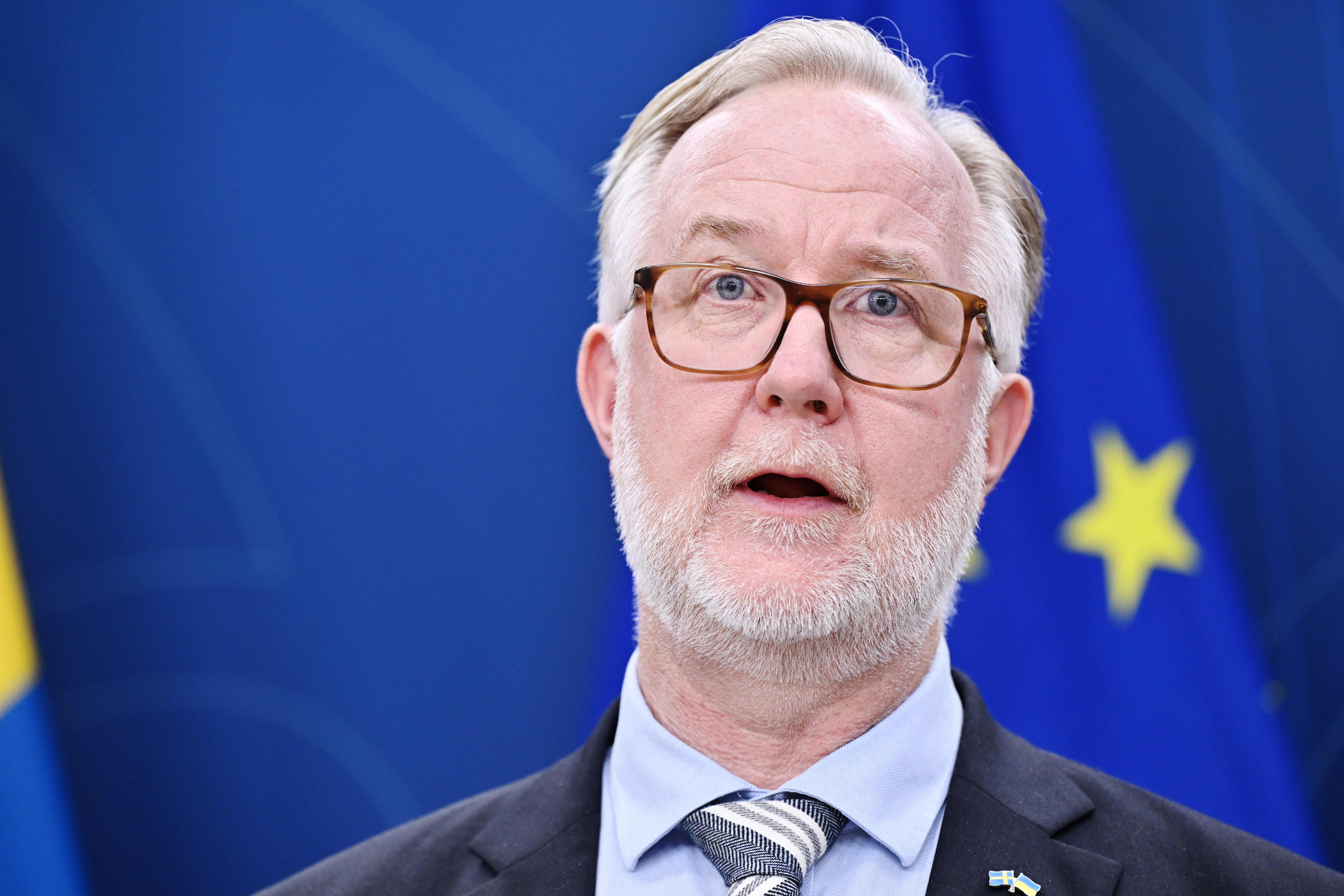 Precis utbytte arbetsmarknadsminister Johan Pehrson (L), som nu blir utbildningsminister i stället, lämnar jobbet med varslen på historiskt höga nivåer. Arkivbild. Foto: Henrik Montgomery/TT