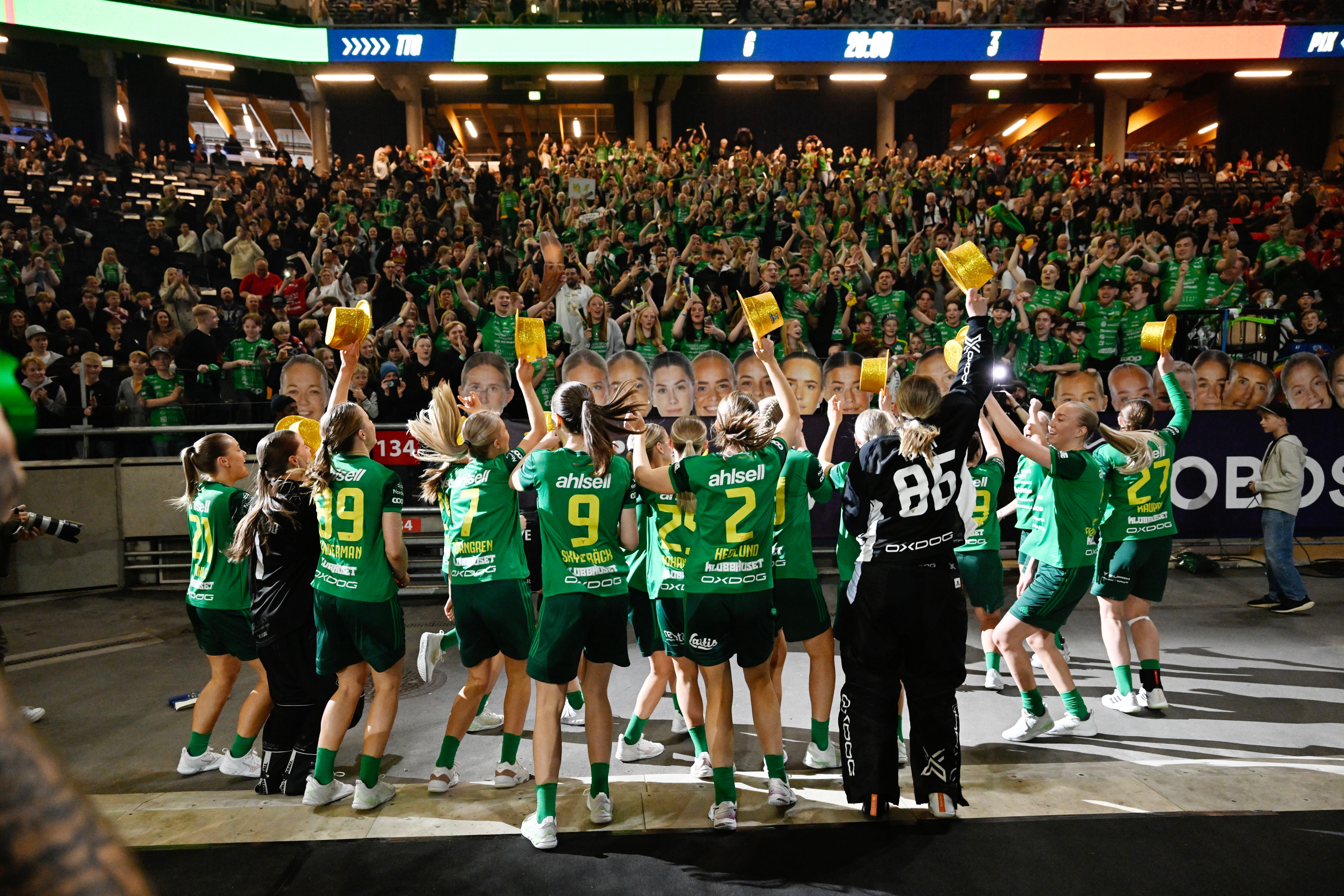Thorengruppen vann SM-guld på damsidan, när finalen avgjordes i dåvarande Friends arena. Arkivbild. Foto: Pontus Lundahl/TT