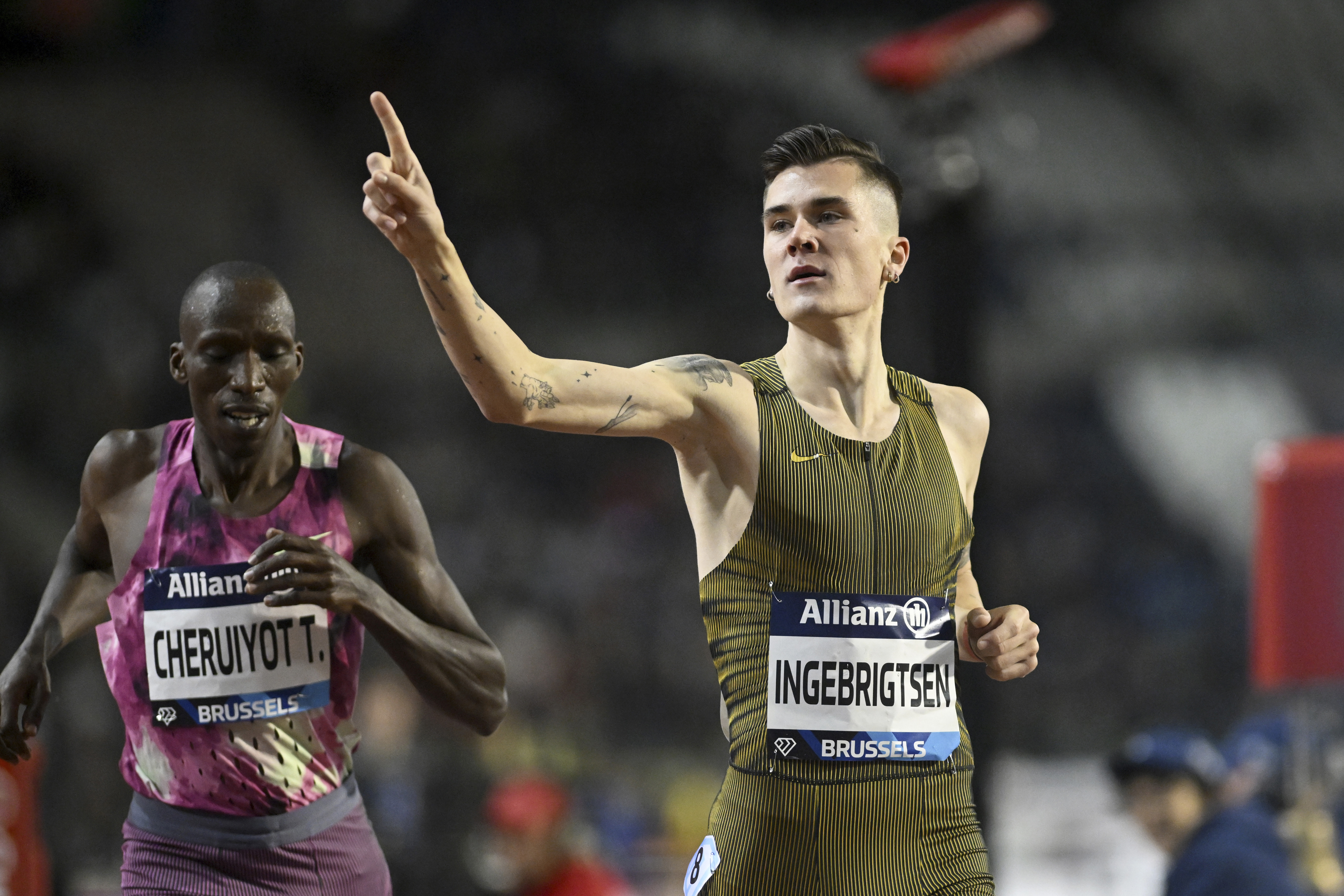 Jakob Ingebrigtsen springer halvmara på söndag. Foto: Frederic Sierakowski/AP/TT