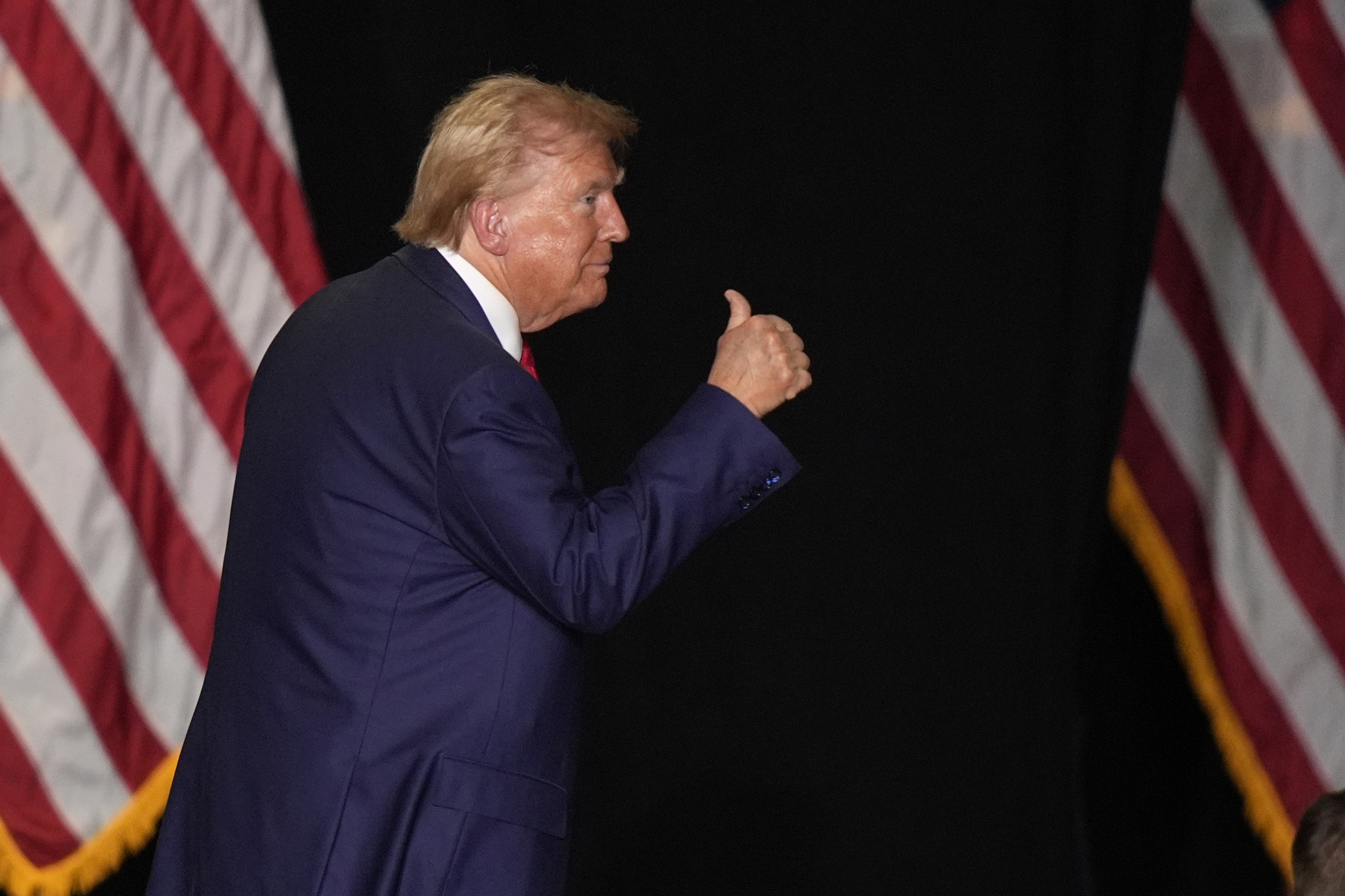 Den republikanske presidentkandidaten Donald Trump. Arkivbild. Foto: John Locher/AP/TT