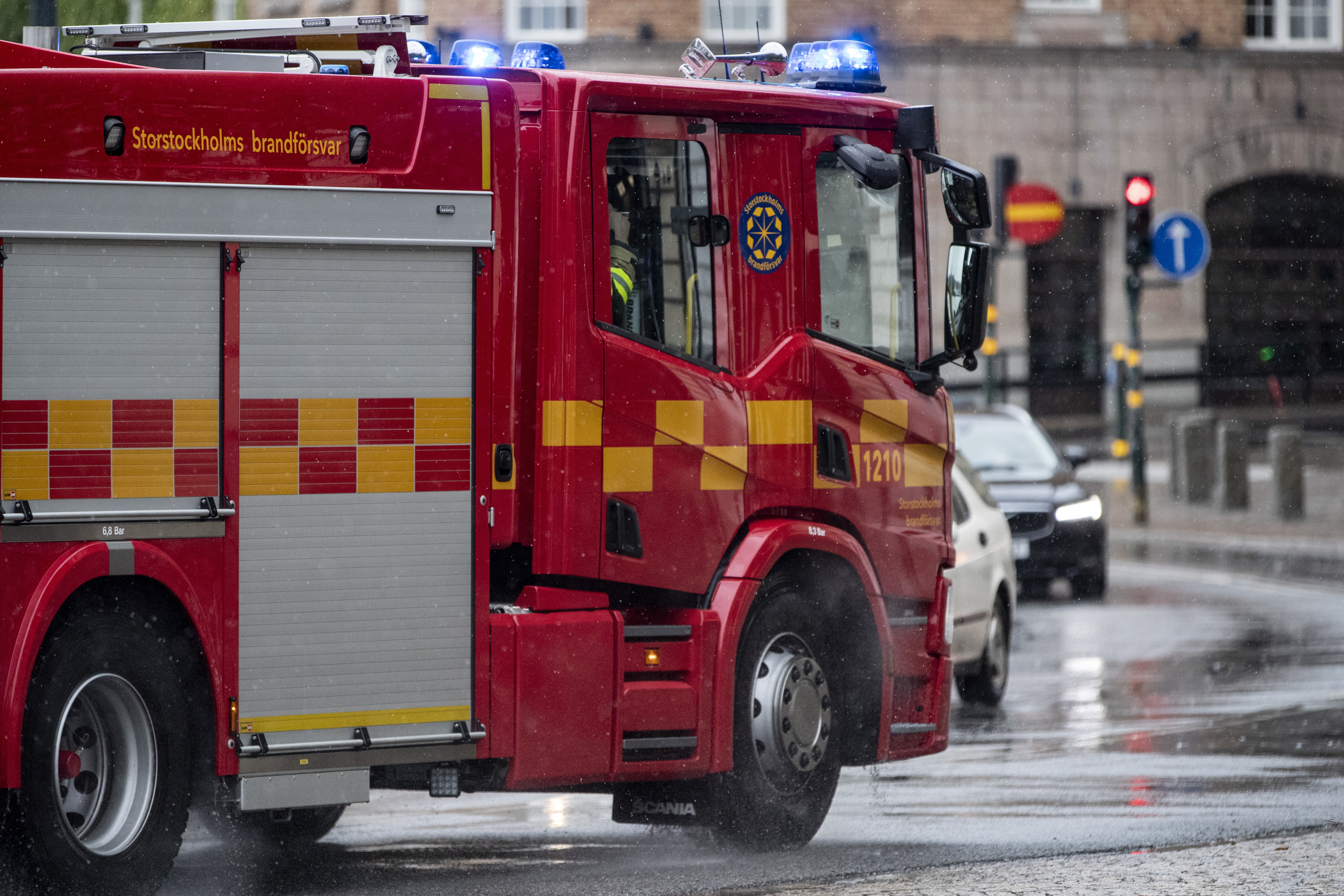 Det brinner på en plywoodfabrik i Hassela. Arkivbild. Foto: Christine Olsson/TT
