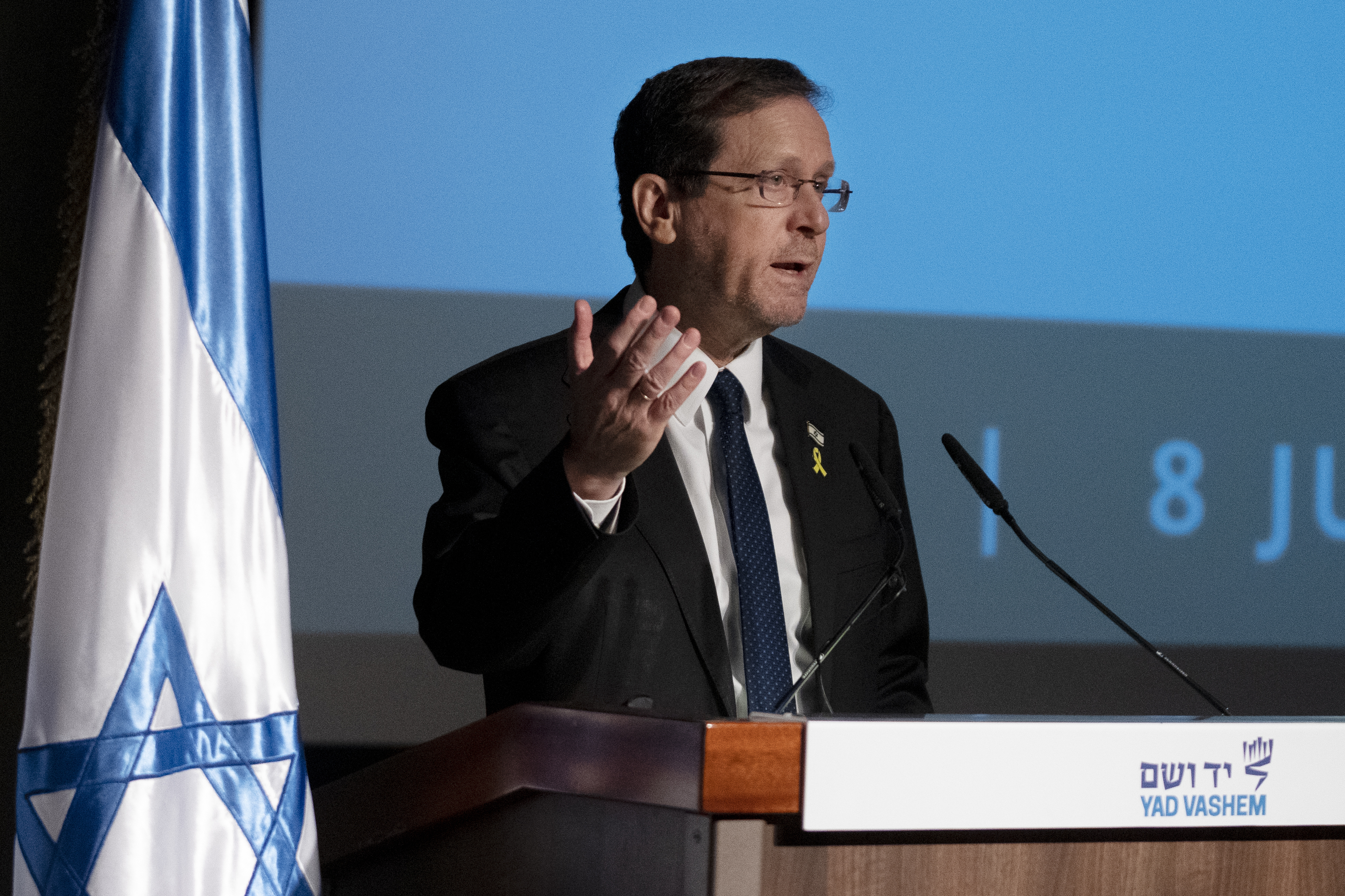 Israels president Isaac Herzog. Arkivbild Foto: Maya Alleruzzo/AP/TT