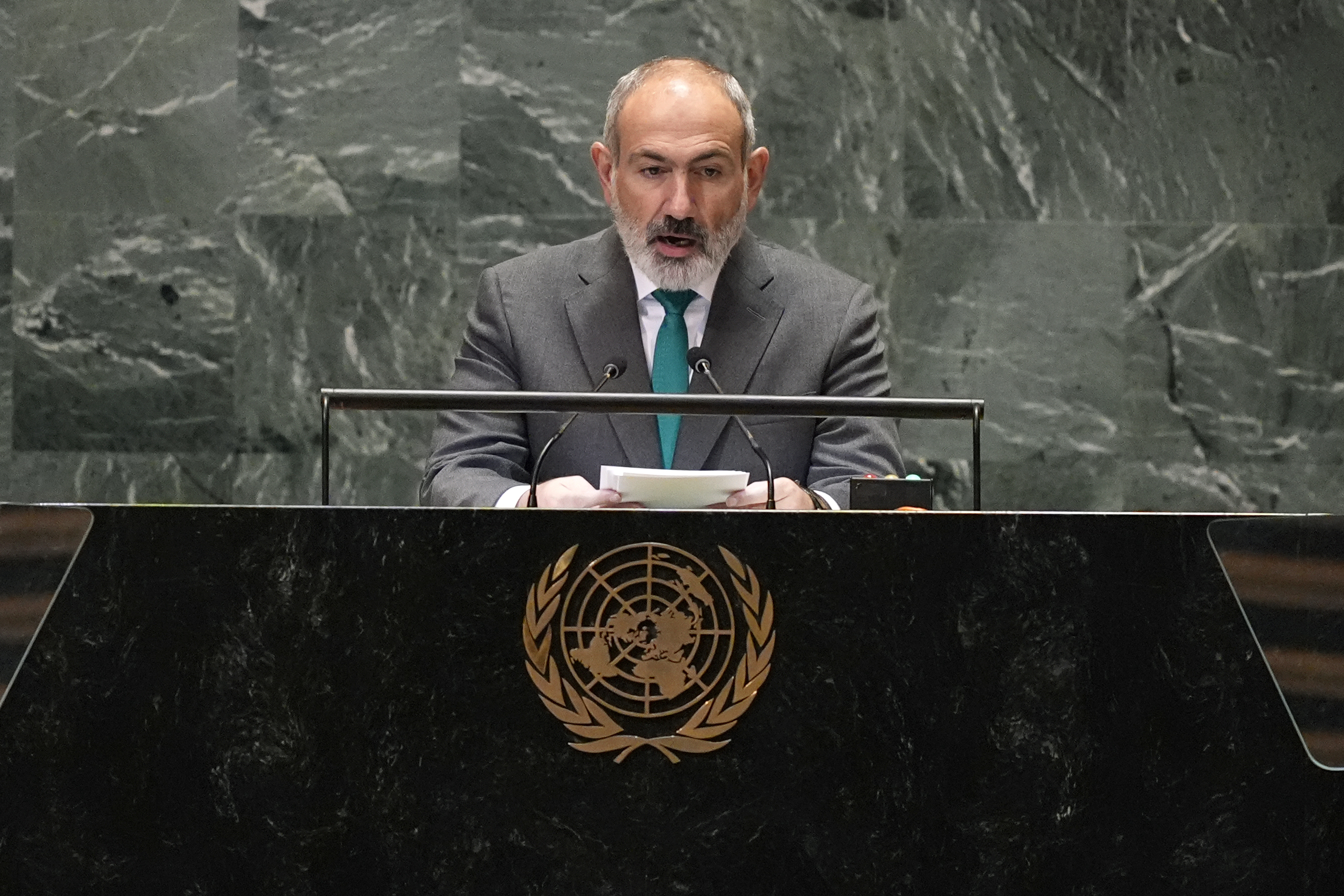 Armeniska premiärministern Nikol Pasjinjan. Foto: Pamela Smith/AP/TT