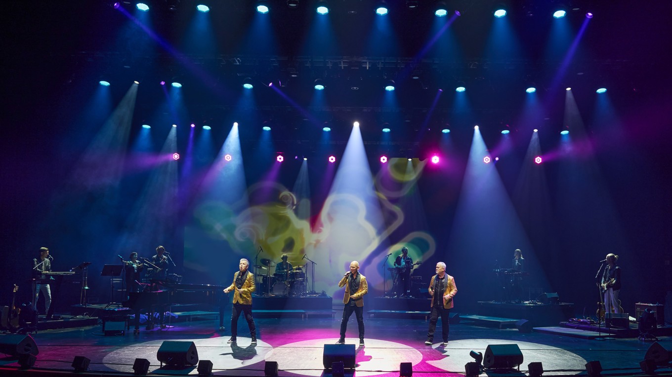 Herreys framför jubileumsshowen ”En gyllene kväll på Operan – Diggi-loo
40 år” inför en fullsatt Göteborgsopera.
Foto: Lennart Sjöberg