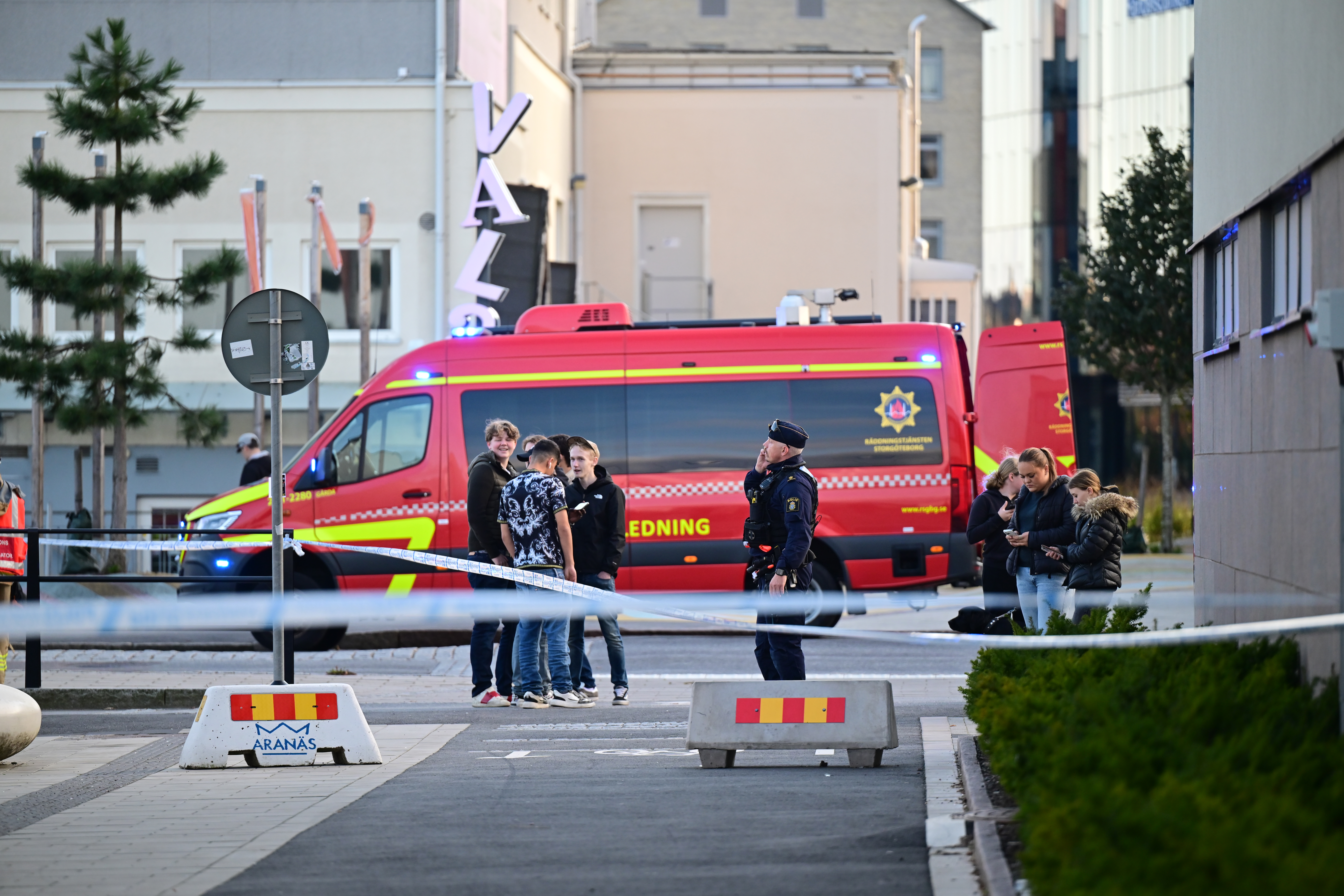 En skottlossning har inträffat på köpcentret Kungsmässan i Kungsbacka. Foto: Björn Larsson Rosvall/TT