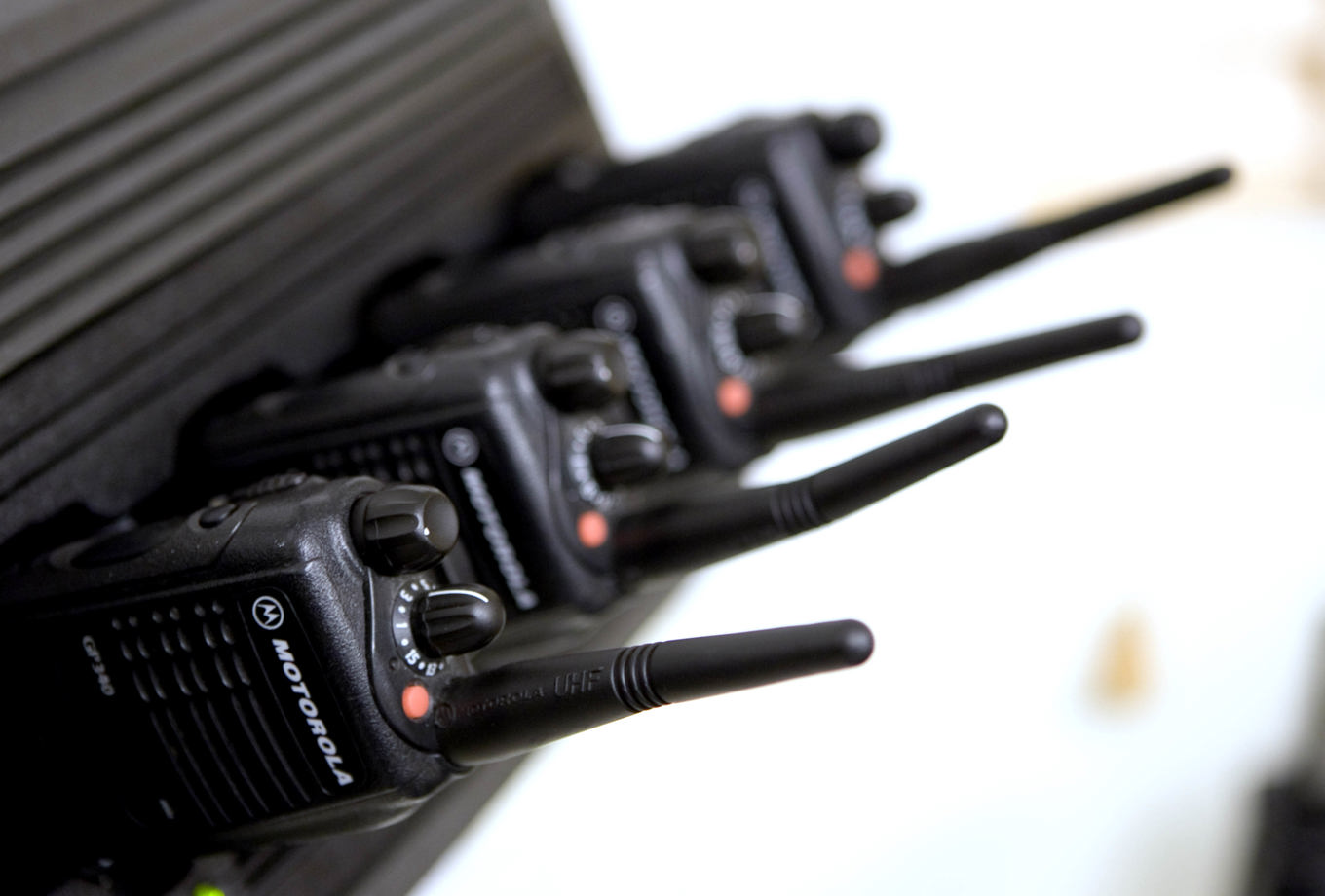 Walkie-talkies. Arkivbild. Foto: Adam Ihse/TT