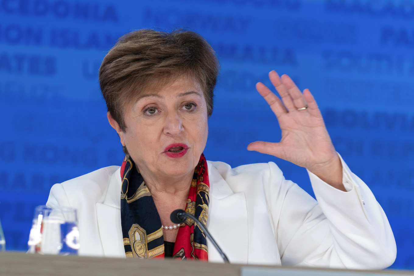 IMF:s chef Kristalina Georgieva i april i år. Foto: Jose Luis Magana/AP/TT