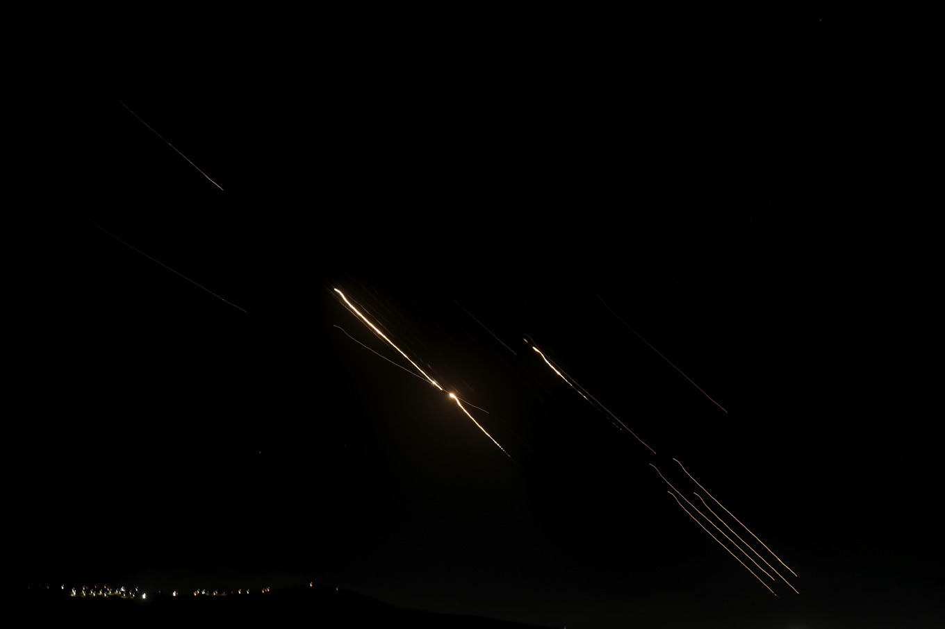 Den 1 oktober avfyrade Iran omkring 200 robotar mot Israel i ett omfattande anfall. Foto: Majdi Mohammed/AP/TT