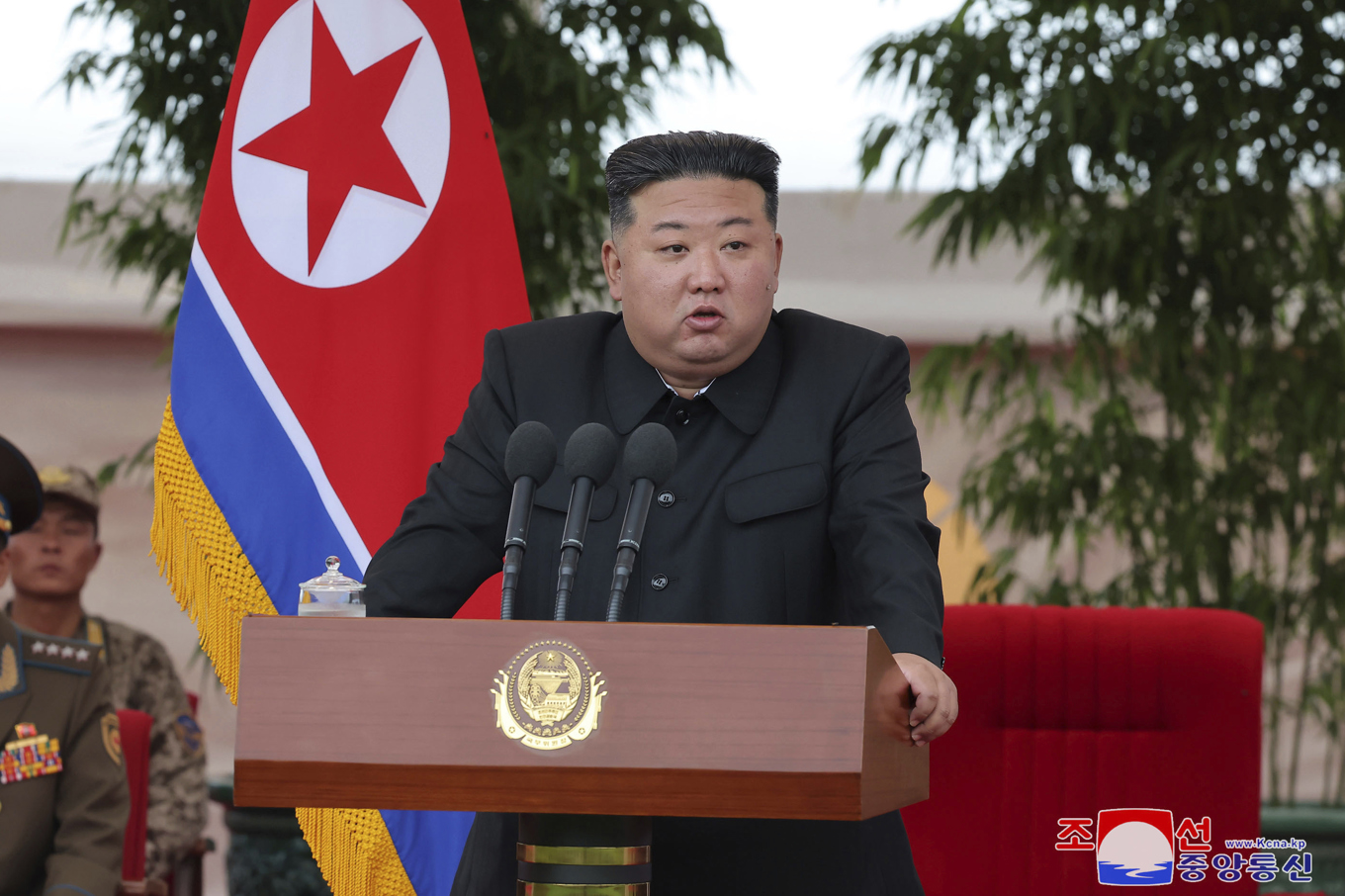 Nordkoreas diktator Kim Jong-Un. Arkivbild. Foto: KCNA/AP/TT