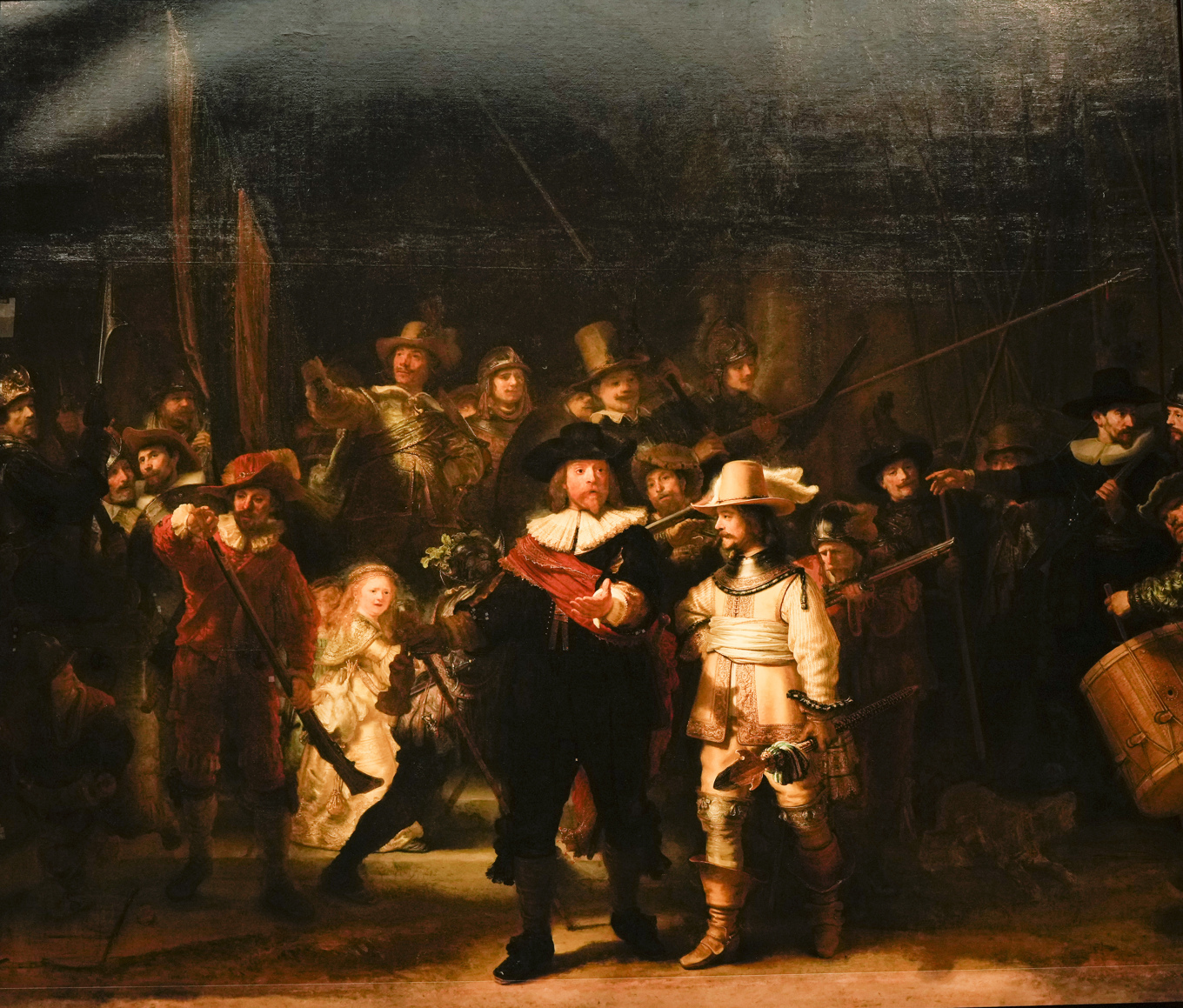 Rembrandts "Nattvakten" från 1642 på Rijksmuseum i Amsterdam. Arkivbild. Foto: Peter Dejong/AP/TT