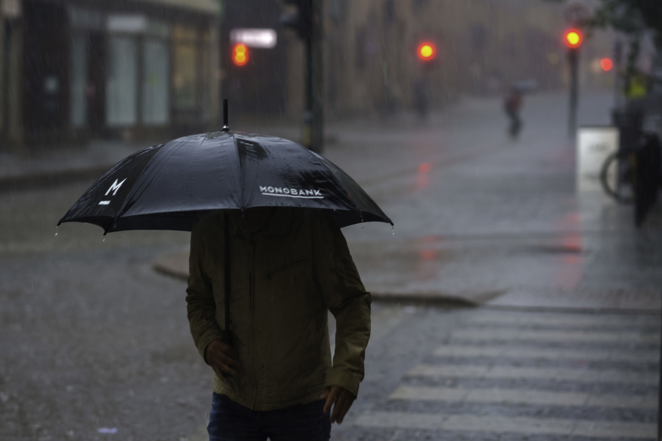 Den milda luften för med sig regn. Arkivbild. Foto: Cornelius Poppe/NTB/TT