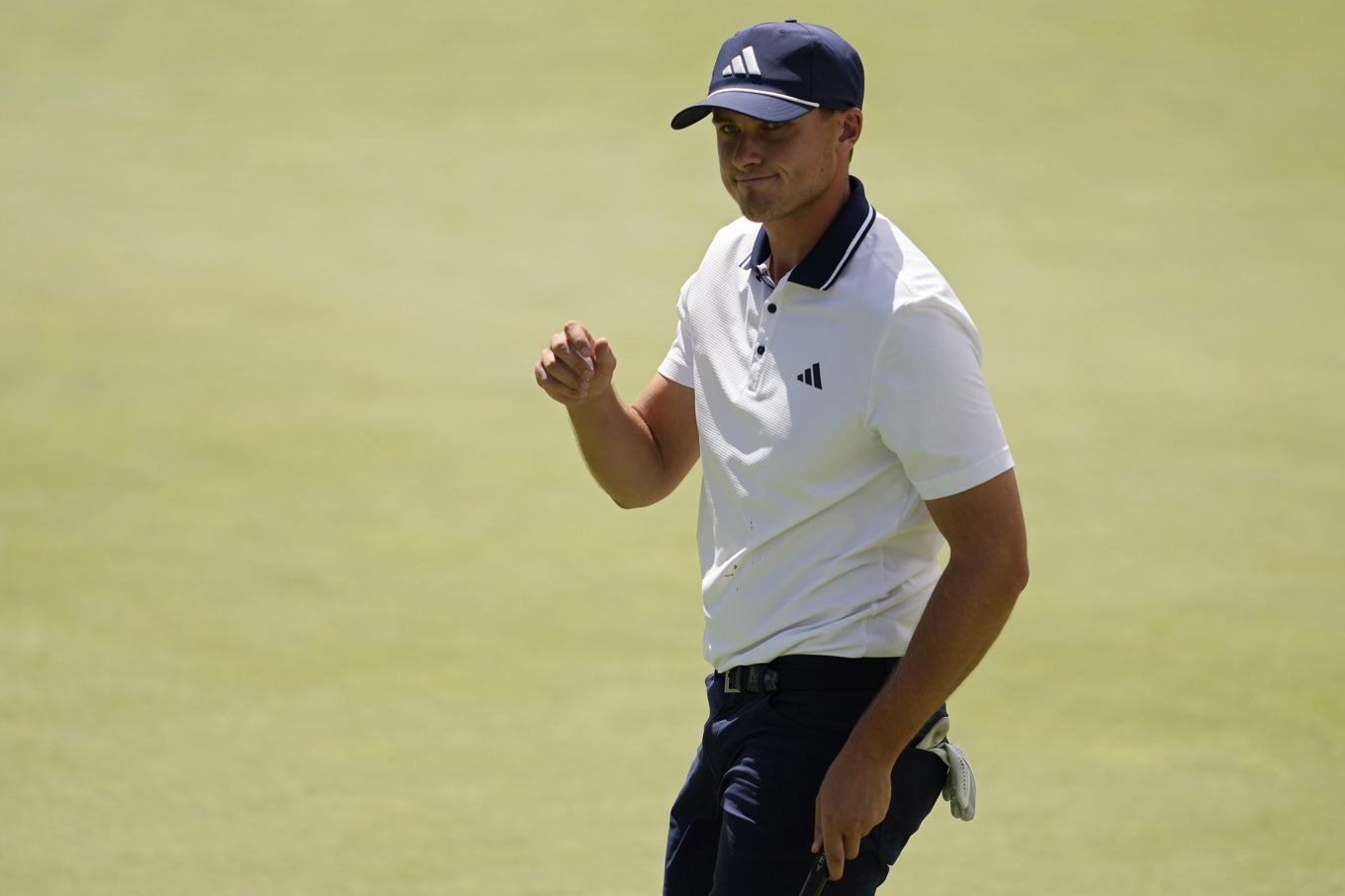 Ludvig Åberg gör upp på Bahamas den här veckan. Arkivbild. Foto: Matt York/AP/TT