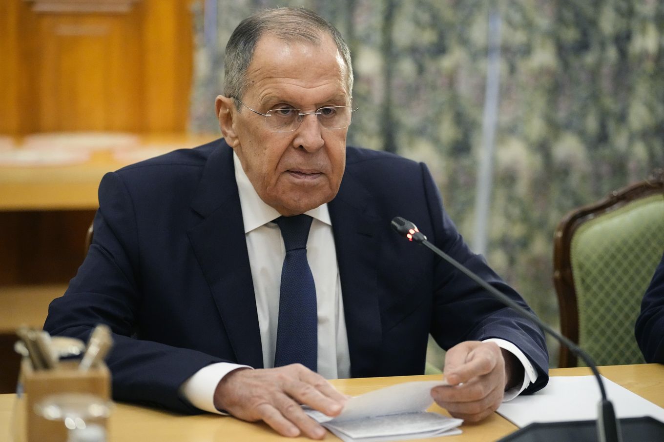Rysslands utrikesminister Sergej Lavrov. Arkivbild. Foto: Alexander Zemlianichenko/AP