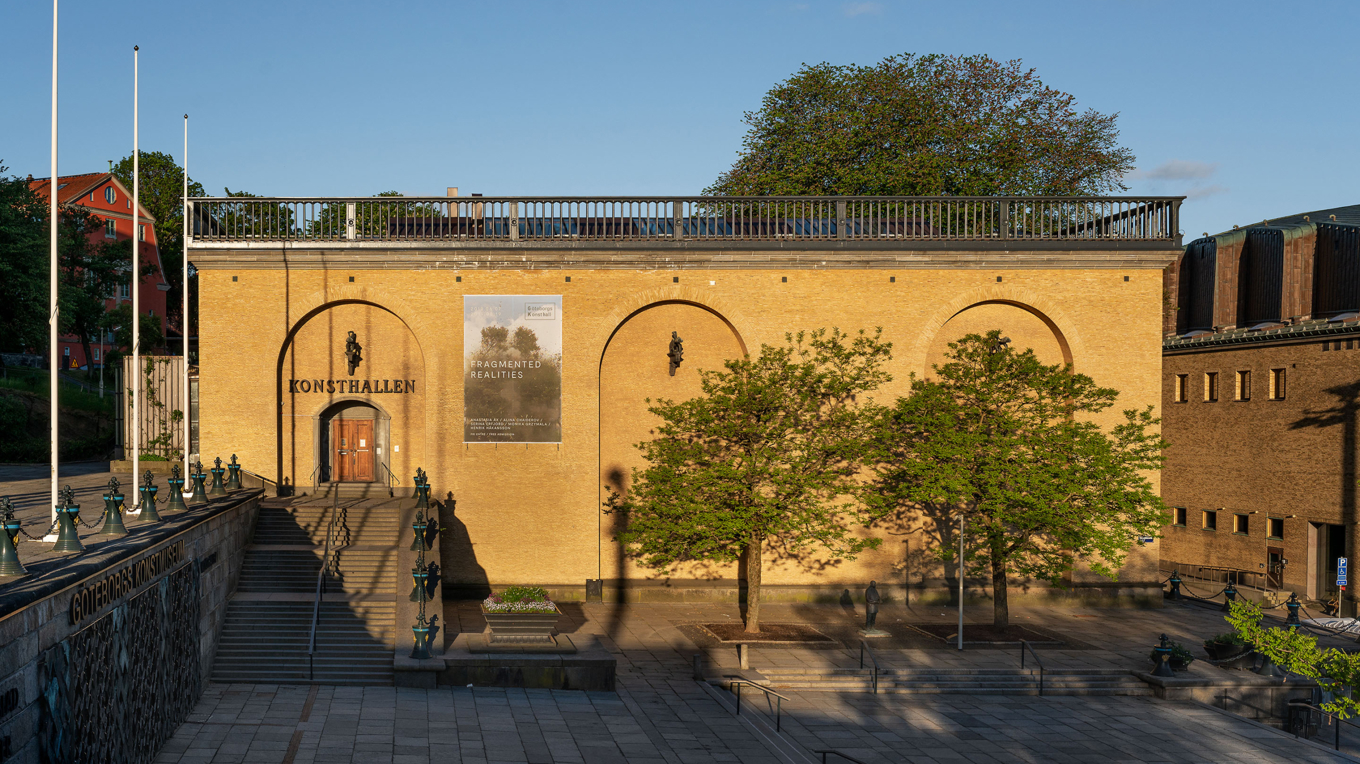 Göteborgs Konsthall ligger vid Götaplatsen mellan Göteborgs konstmuseum och Konserthuset. Pressbild. Foto: Hendrik Zeitler/Göteborgs Konsthall