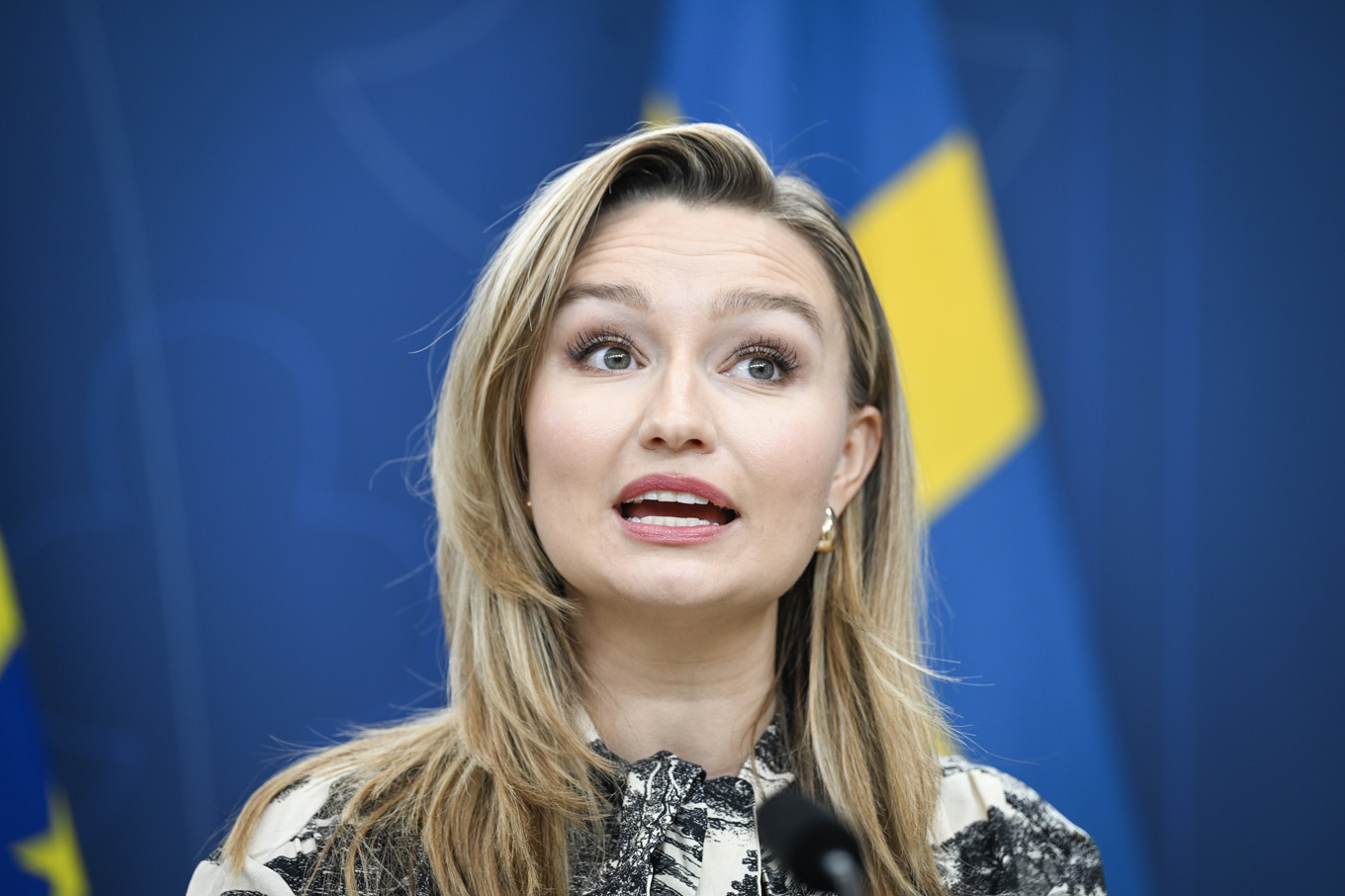 Energi- och näringsminister Ebba Busch (KD). Foto: Fredrik Sandberg/TT