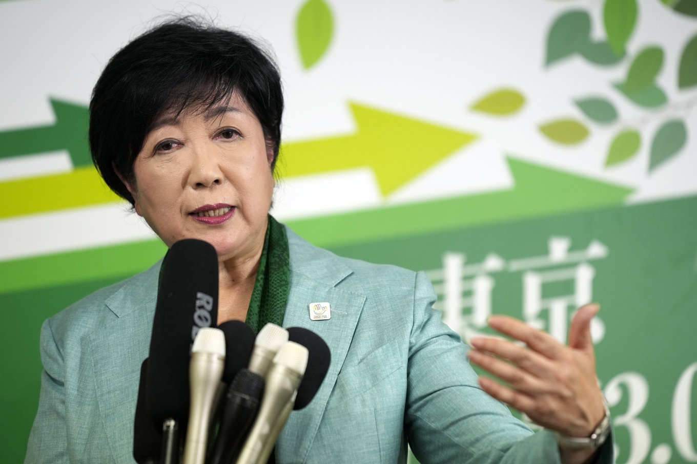 Yuriko Koike. Arkivbild. Foto: Hiro Komae/AP/TT