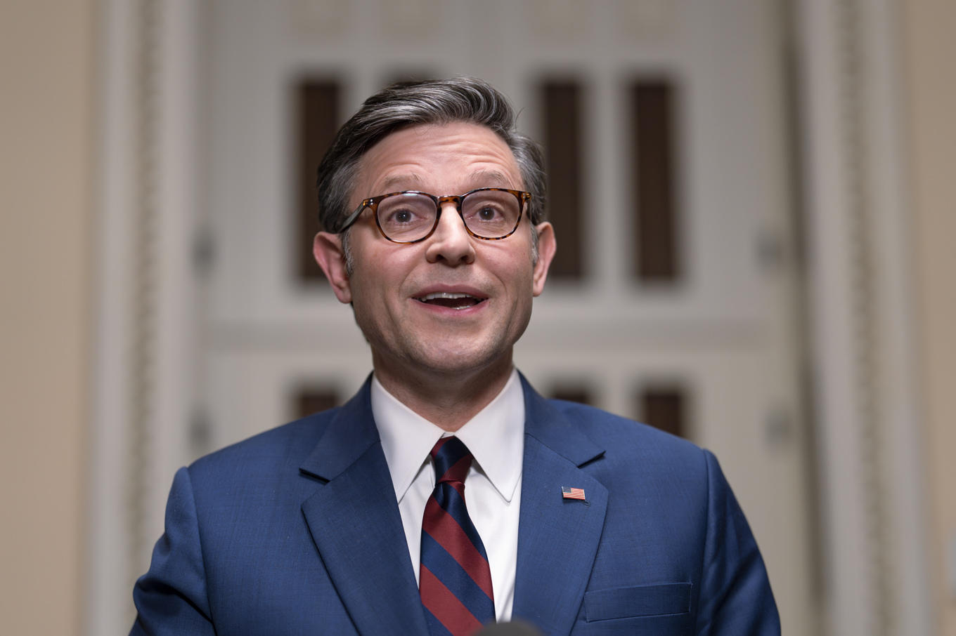 Republikanske talmannen Mike Johnson. Arkivbild. Foto: J. Scott Applewhite/AP/TT