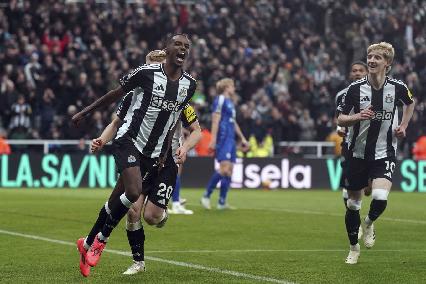 Alexander Isak stod för ett blixtsnabbt mål mot Ipswich. Foto: Owen Humphreys/AP/TT