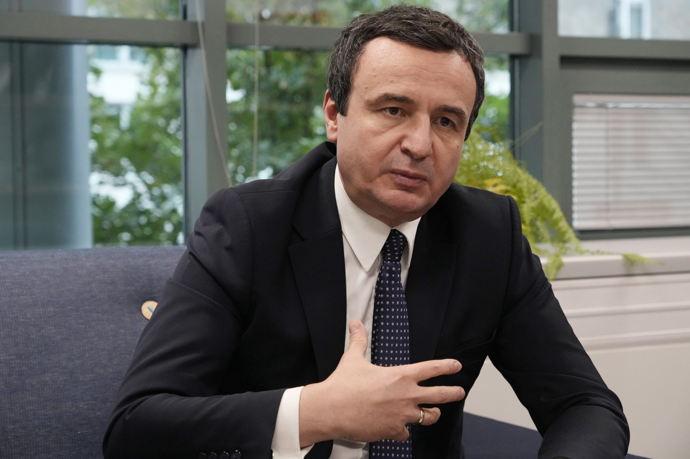Kosovos premiärminister Albin Kurti kallar partiet Srpska Lista för "den serbiska statsterrorismens politiska gren". Arkivbild. Foto: Czarek Sokolowski/AP/TT