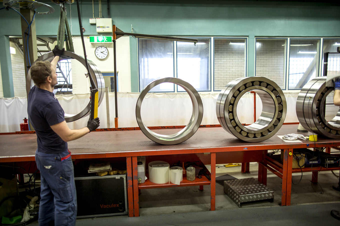 Tillverkning av lager vid SKF:s fabrik i Göteborg. Arkivbild. Foto: Björn Larsson Rosvall/TT