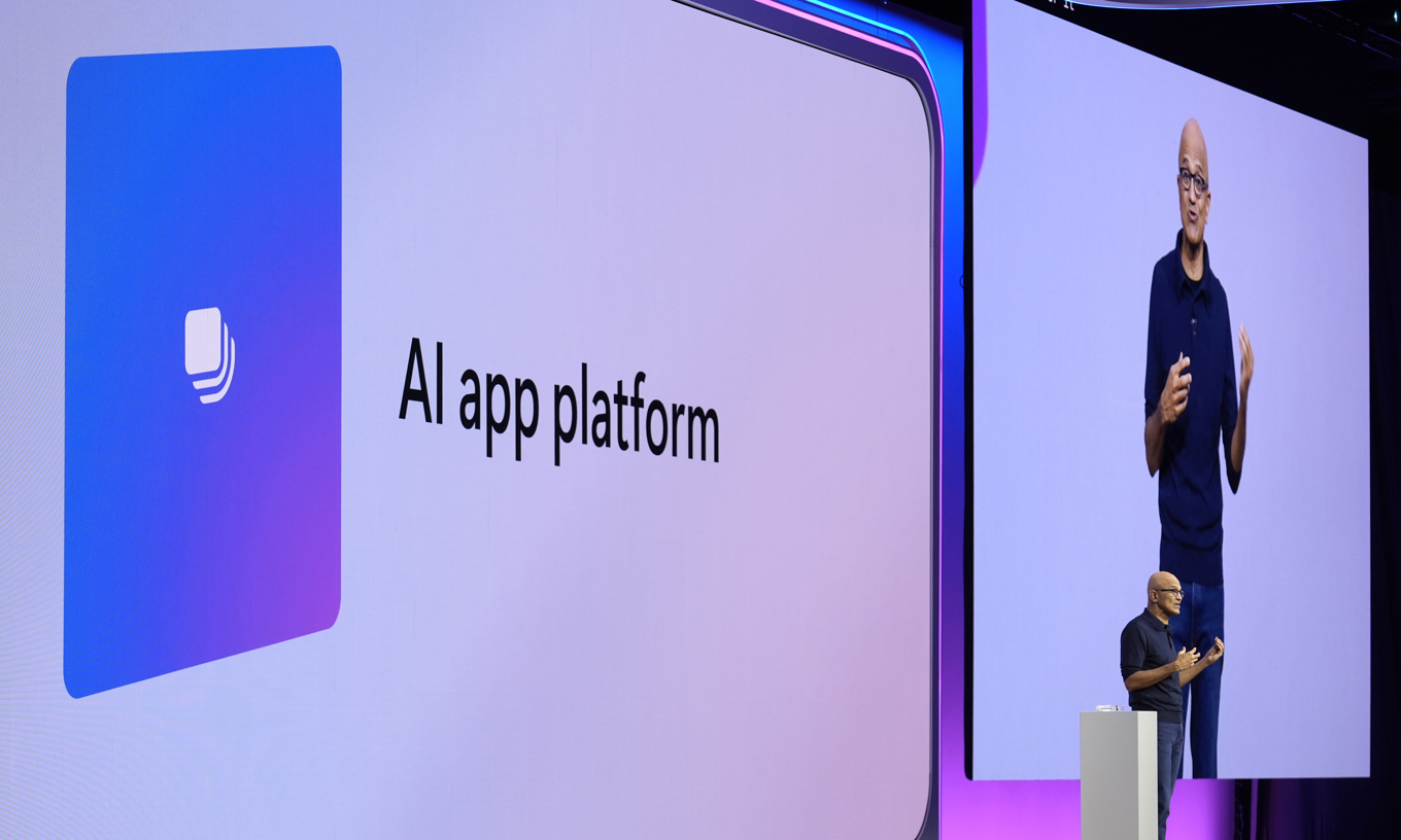 Microsoft vd Satya Nadella. Arkivbild. Foto: Charles Rex Arbogast/AP/TT