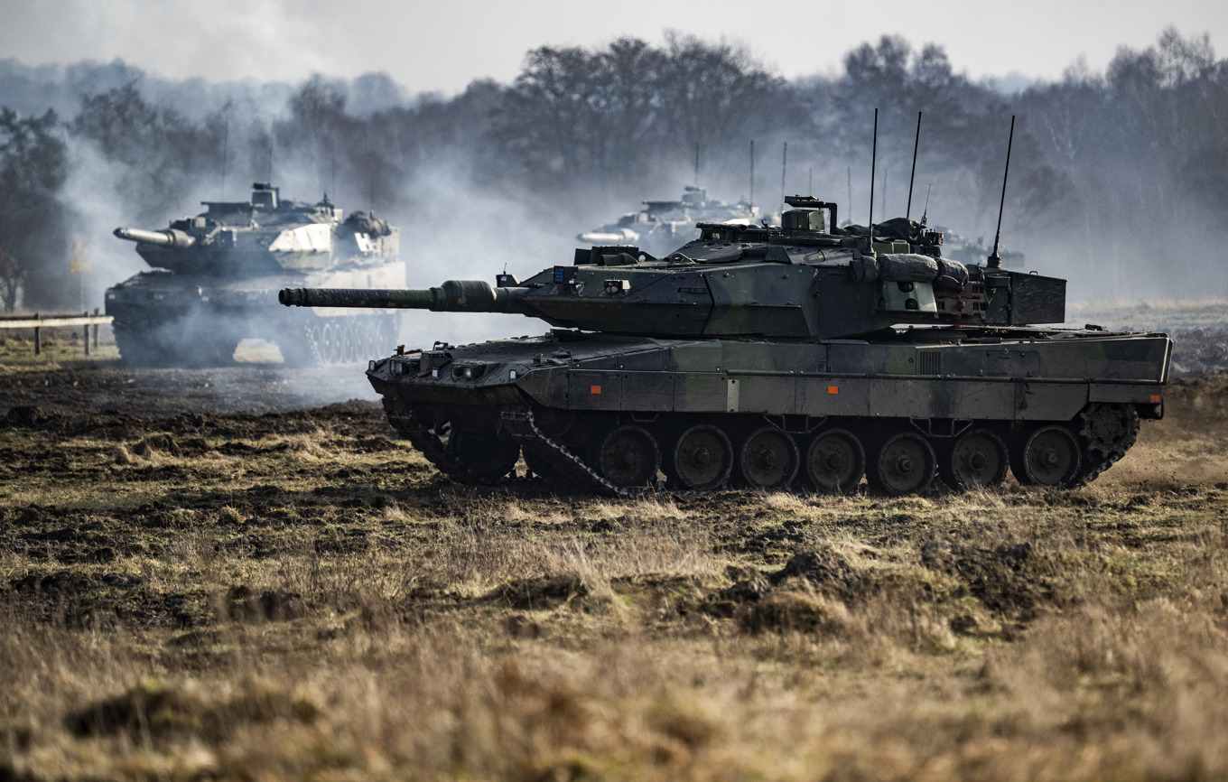 På bilden en Leopard-stridsvagn av annan modell. Arkivbild. Foto: Johan Nilsson/TT