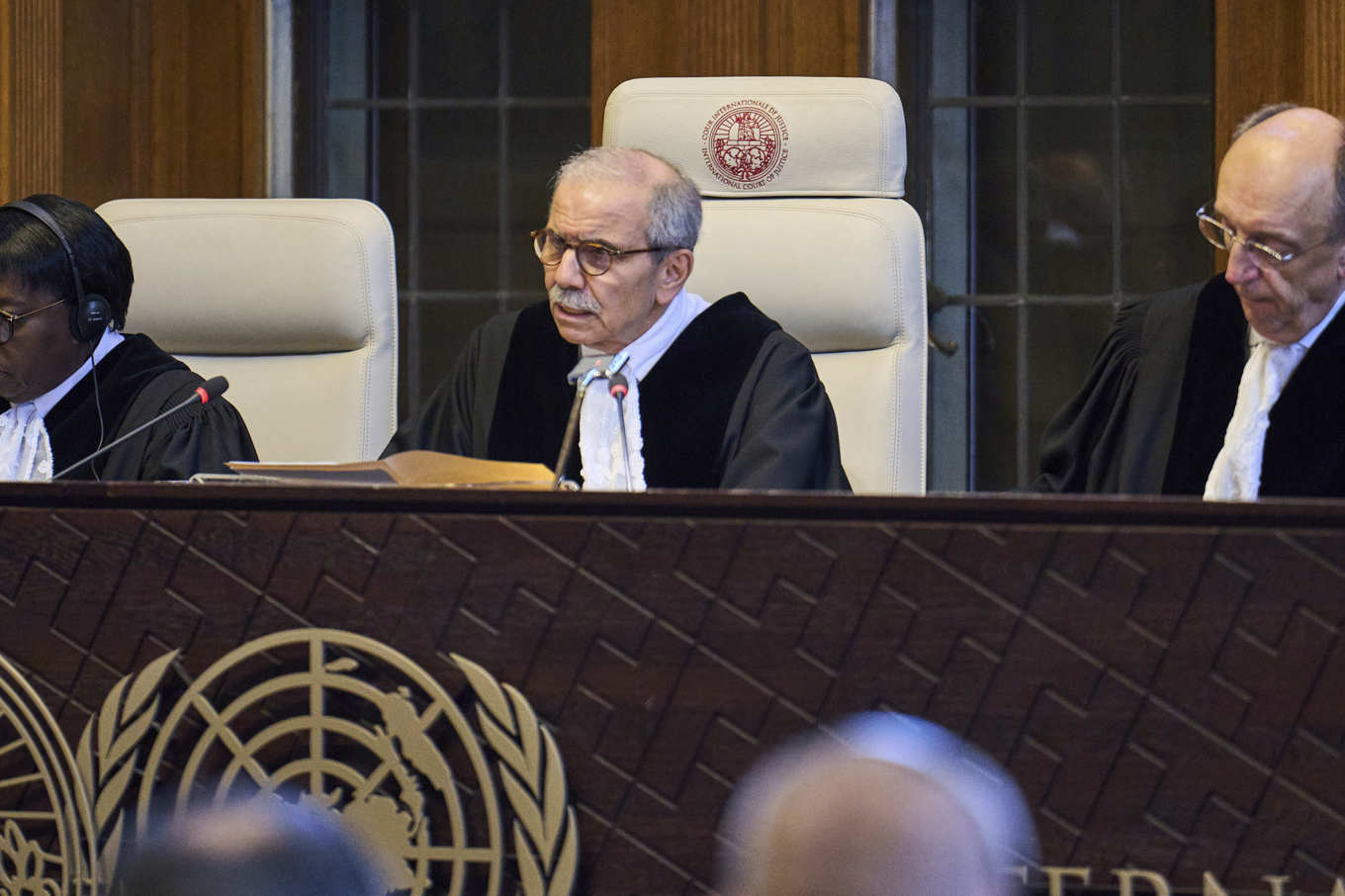 Internationella domstolen ICJ:s ordförande Nawaf Salam. Arkivbild. Foto: Phil Nijhuis/AP/TT