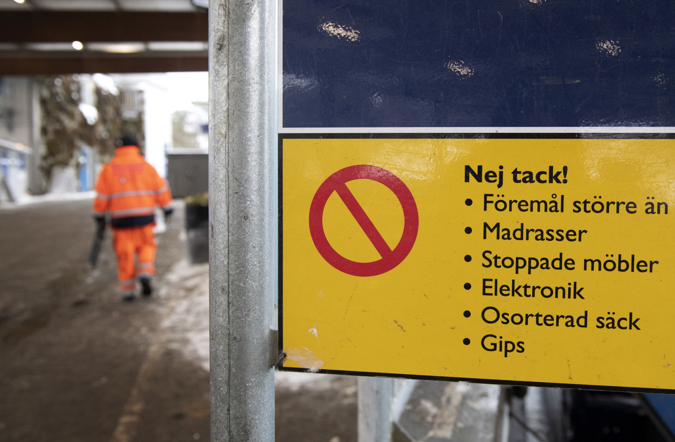 Det som misstänktes vara en behållare med nitroglycerin visade sig vara ett lösningsmedel. Arkivbild. Foto: Jessica Gow/TT