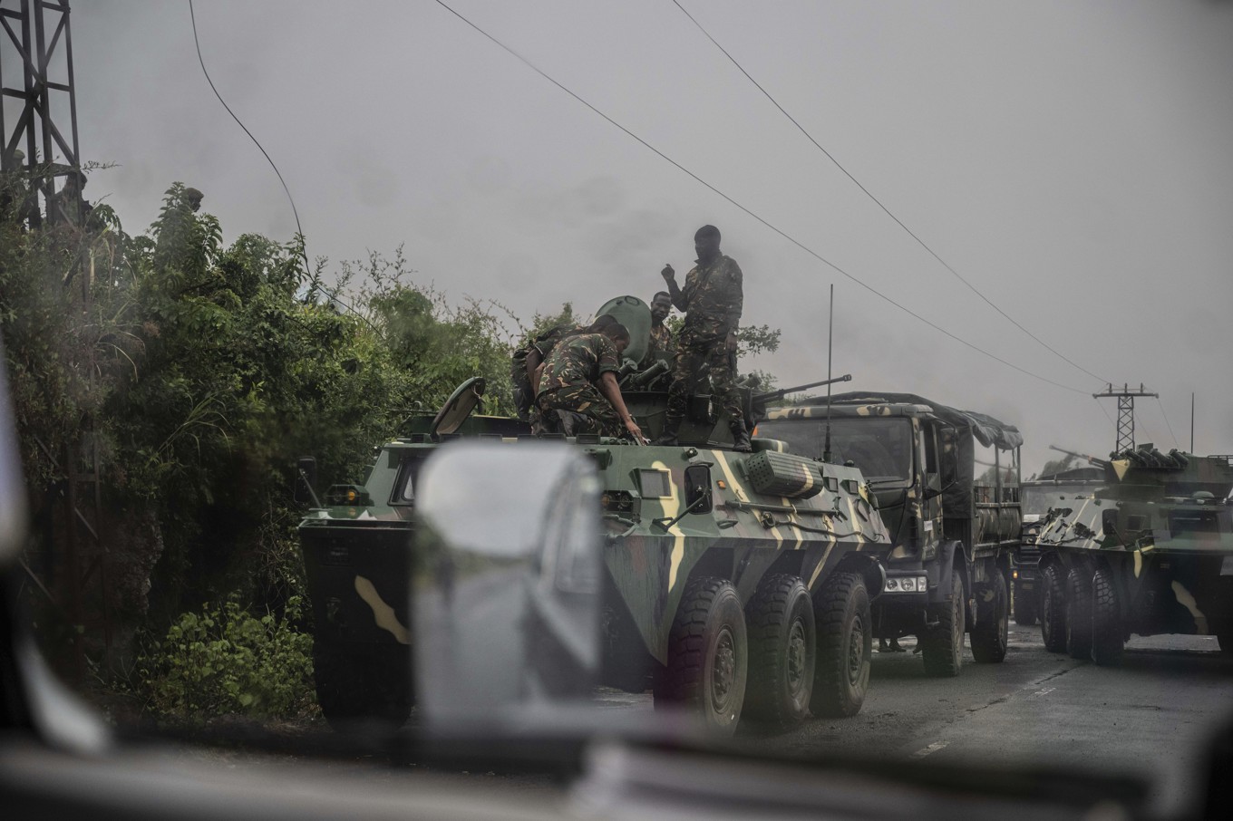 Kongo-Kinshasas militär utanför Goma. Foto: Moses Sawasawa/AP/TT